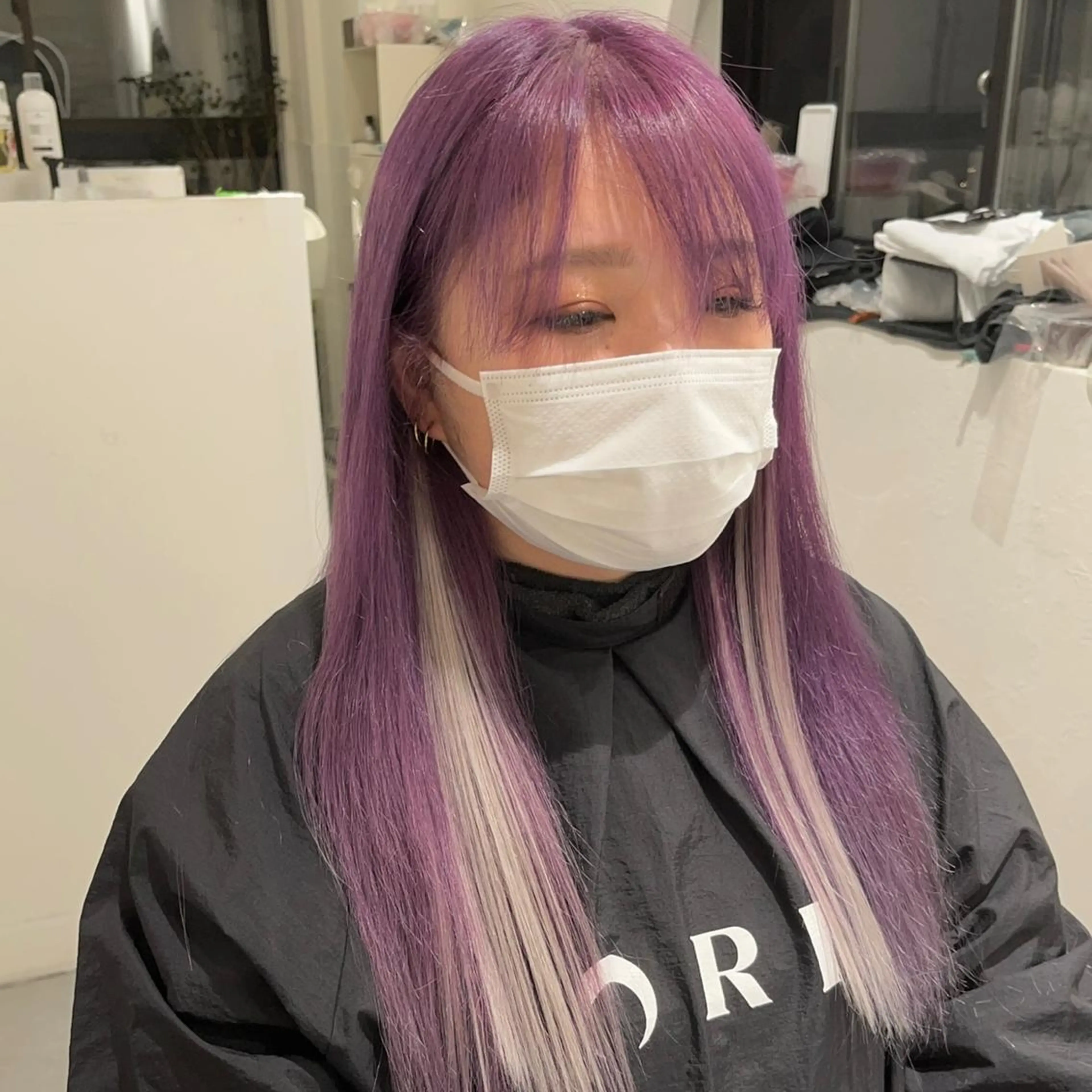 ロング カラー MOE🐈‍⬛🎀 エクステ/ワンホンのヘアスタイル