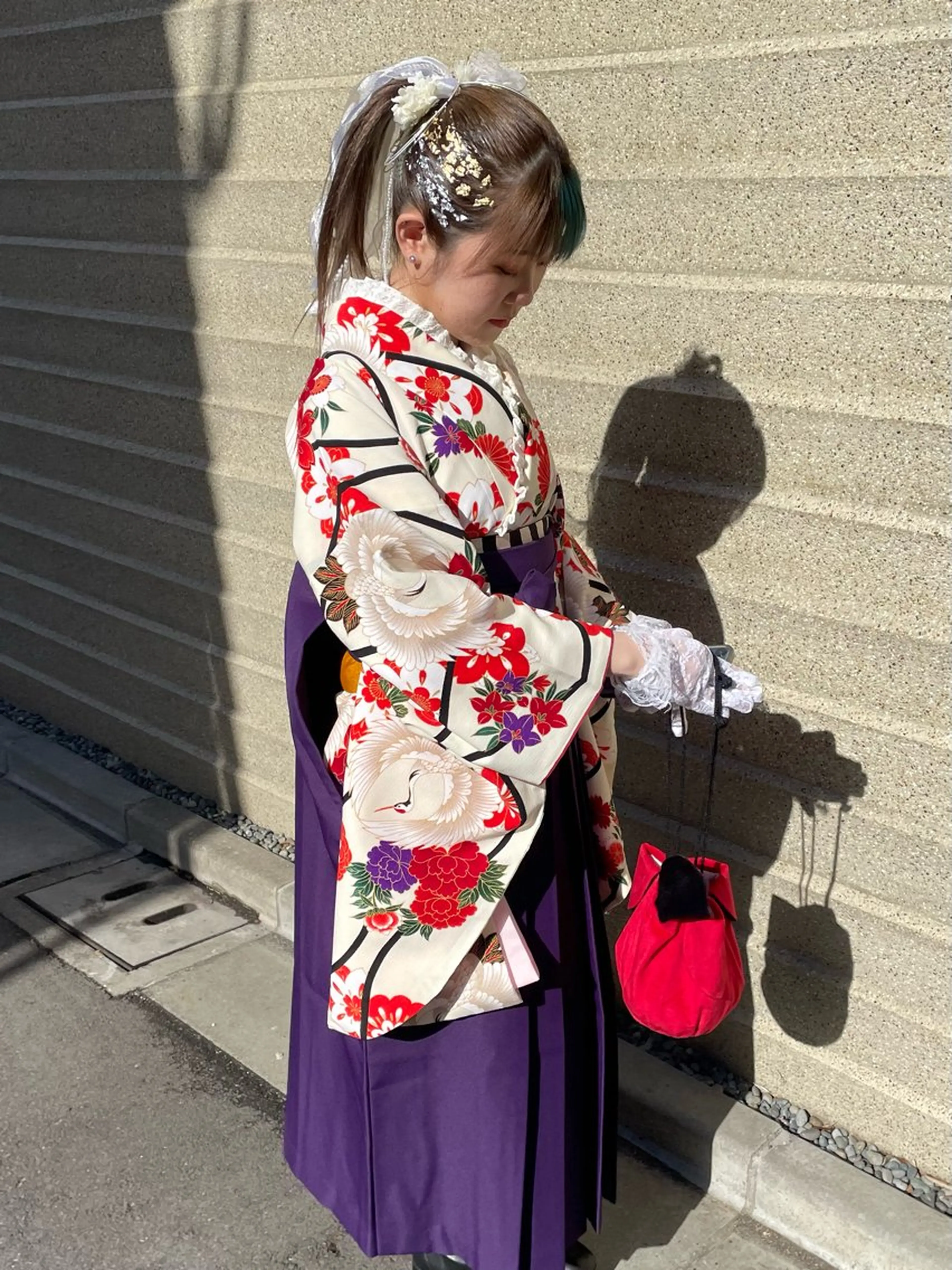 セミロング 卒業式のヘアスタイル 学生 韓国風ヘア 着付け 当日予約大歓迎💕/ Chisatoのその他イメージ