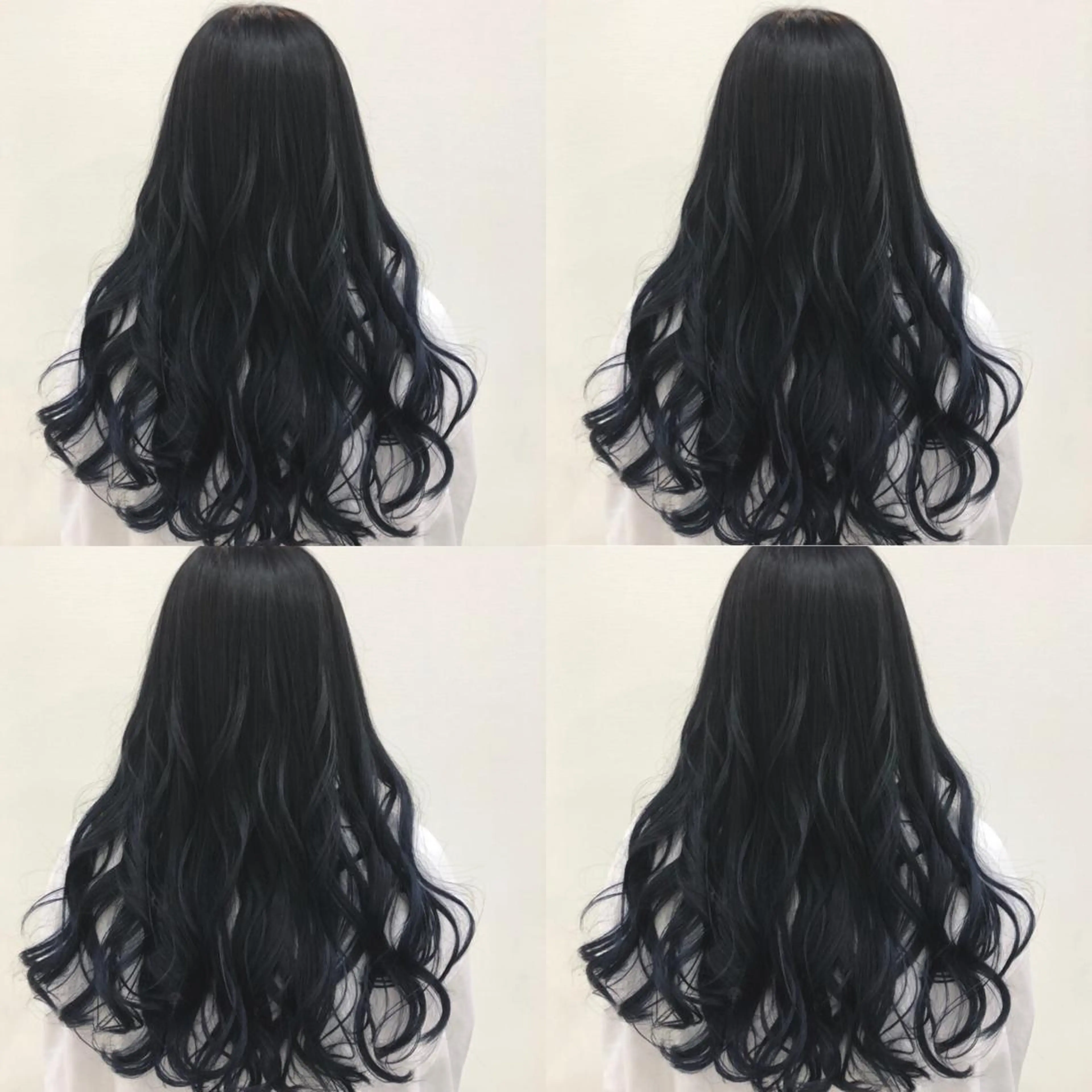 ロング カラー グラデーションカラー ネイビーカラー 🌷MAYU 🌷のヘアスタイル