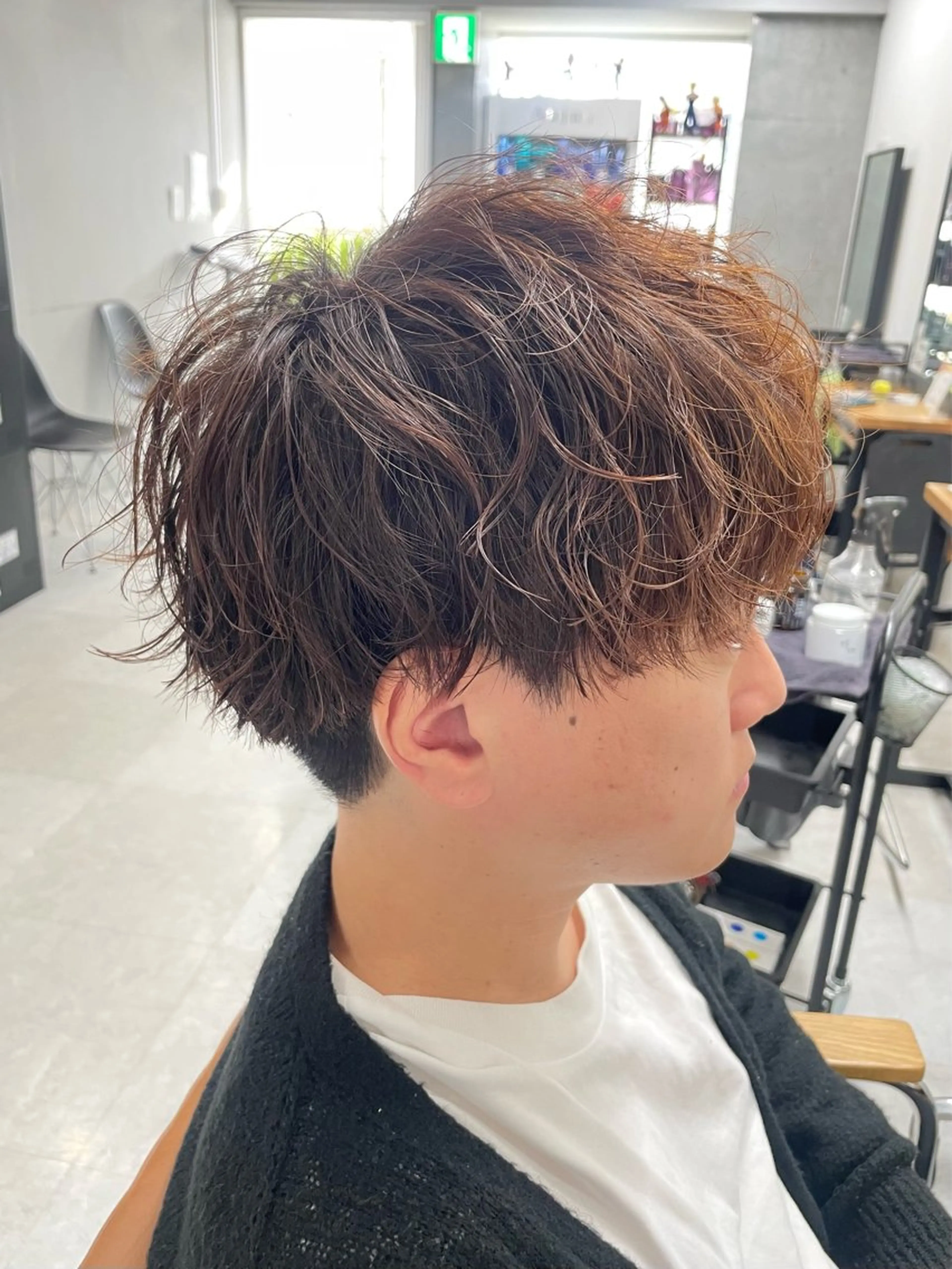 パーマ メンズ パーマ トリートメント ヘアセット メンズモテパーマ💙 fuwaのヘアスタイル