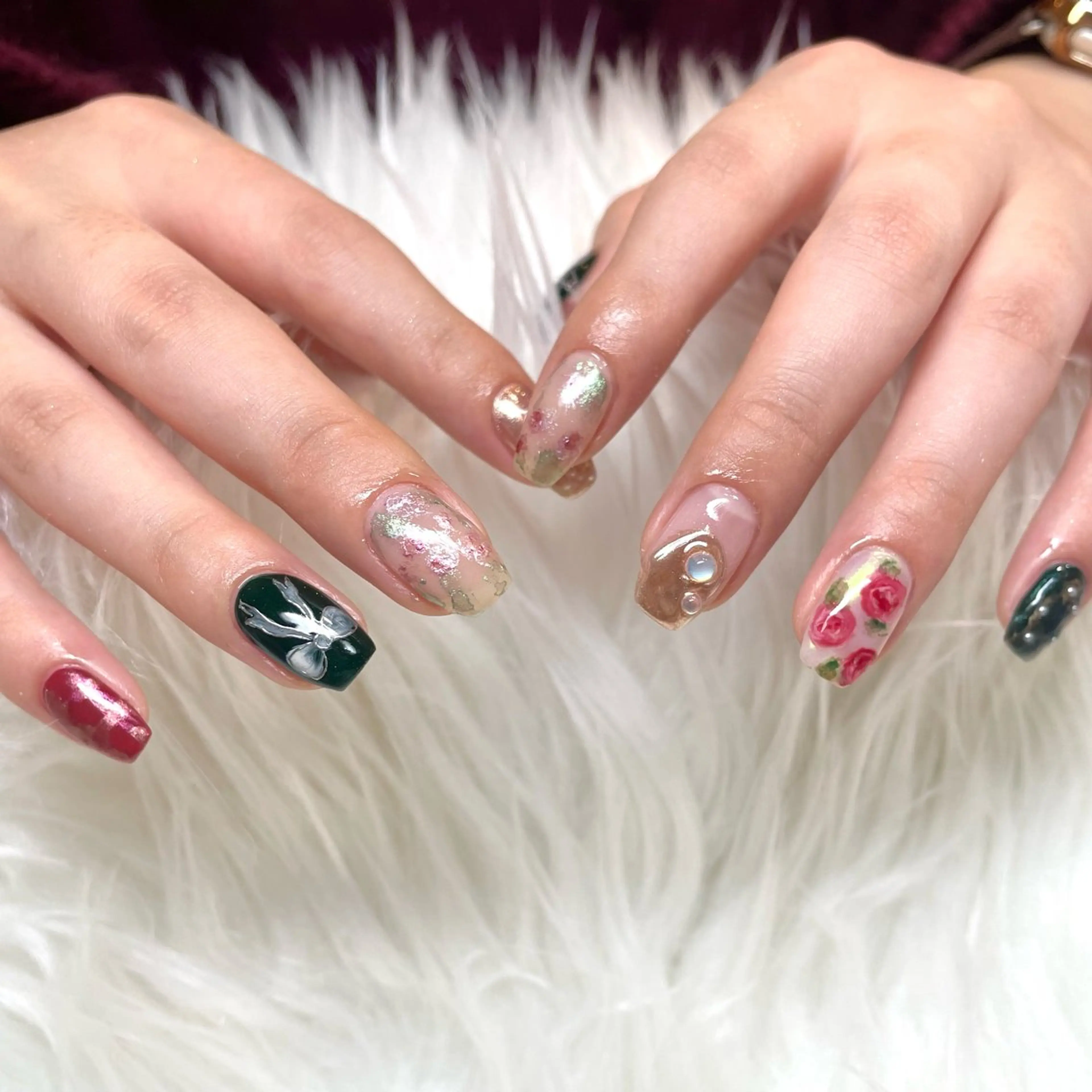 ネイル ハンドネイル 新井 ひなののネイルデザイン