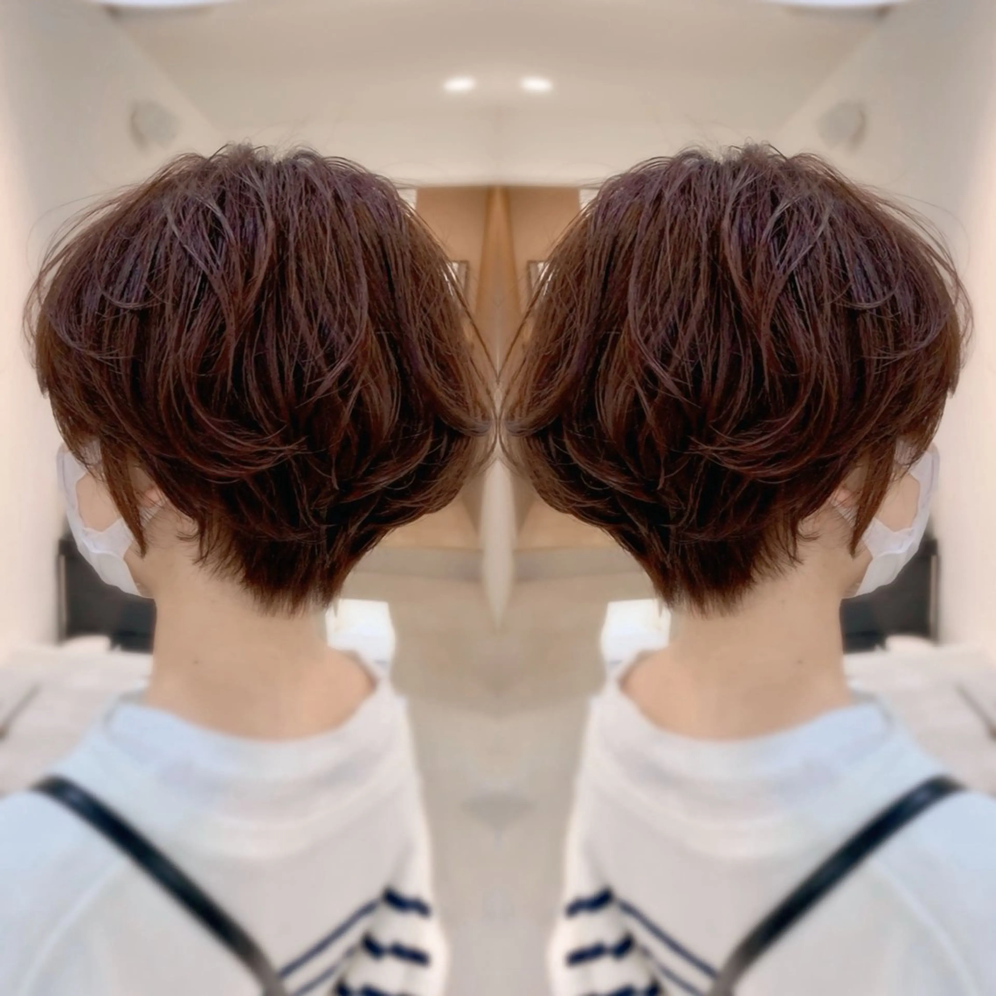 ショート カラー カット ヘアカラー トリートメント 前田 健太のヘアスタイル