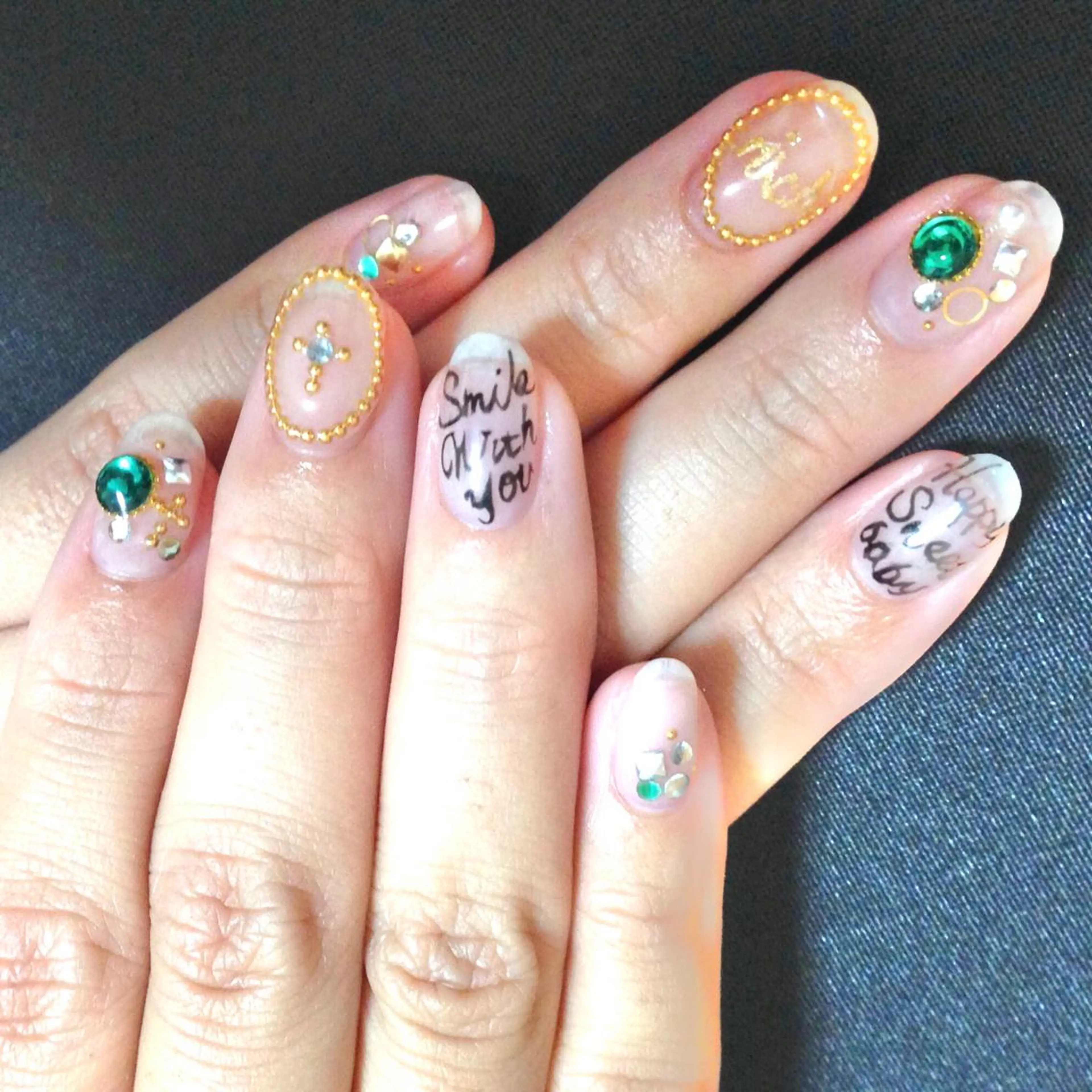 ネイル アートネイル クリアネイル ストーンネイル ステラ marikominoのネイルデザイン