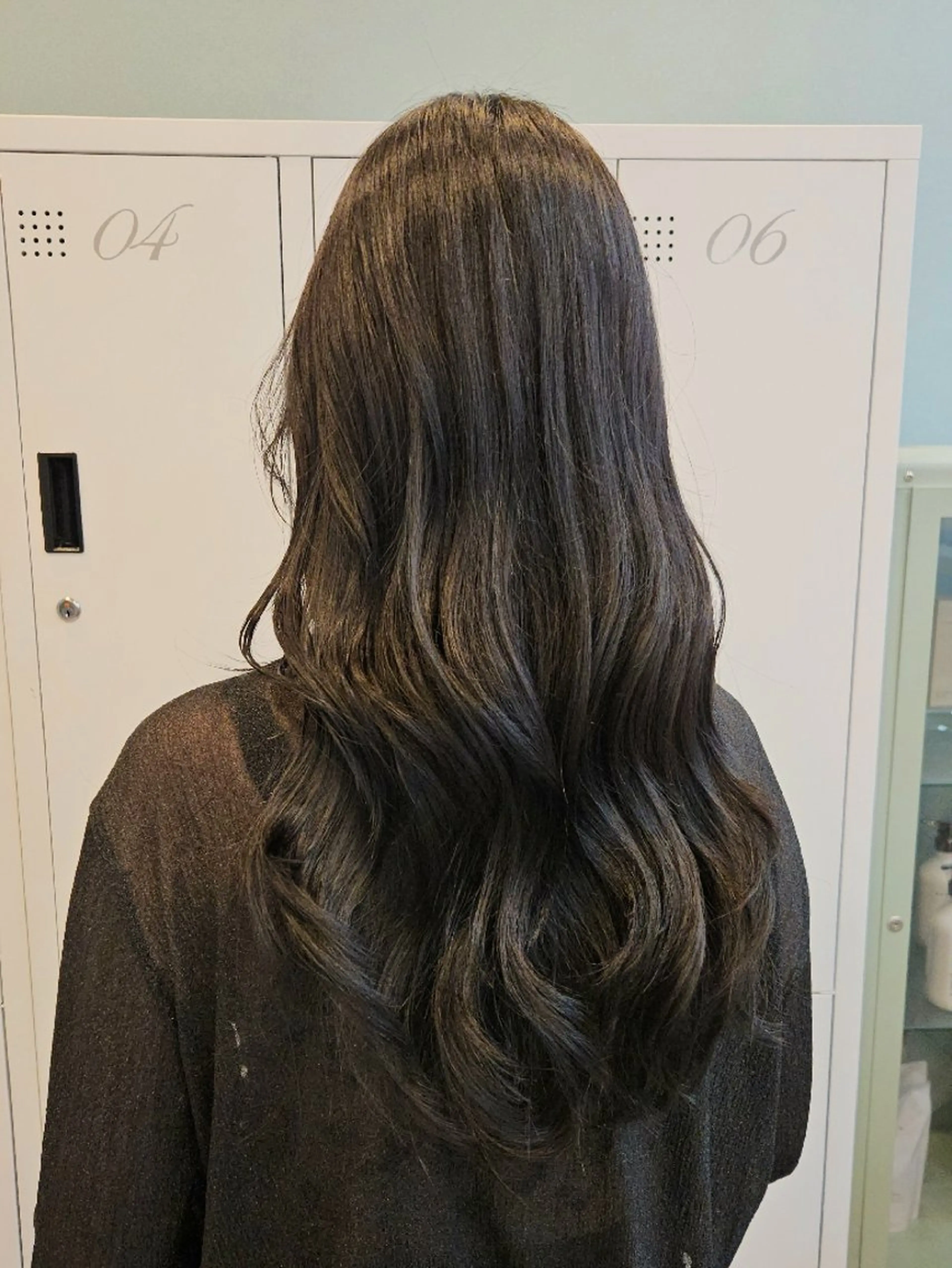 ロング カラー ブリーチ グレージュ ブリーチなしカラー 韓国風ヘア レイヤーカット カット ヘアカラー トリートメント ミク🇰🇷 /Agu hairのヘアスタイル