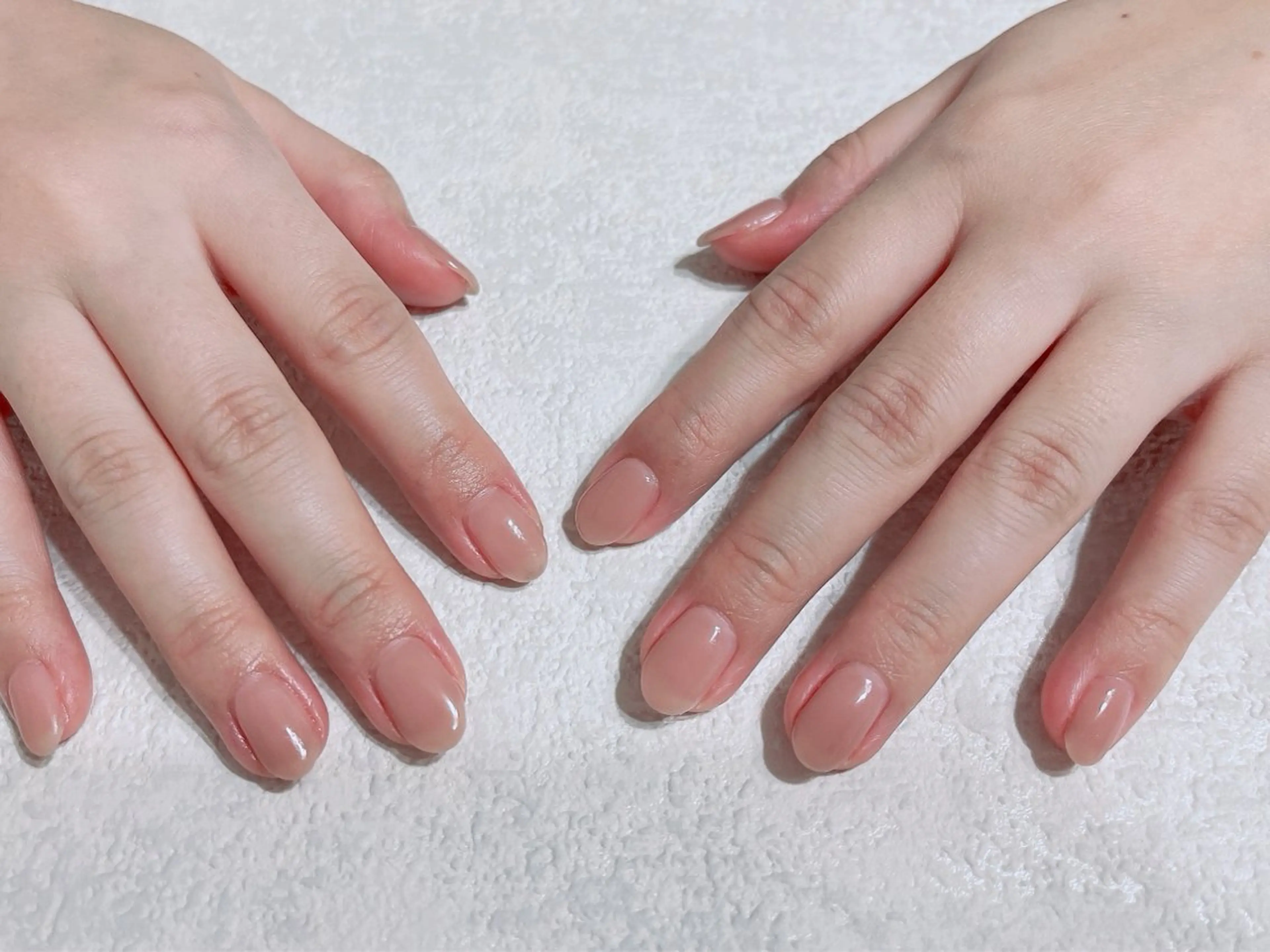 ネイル ジェルネイル 韓国ネイル ワンカラーネイル パラジェル 冬ネイル kikinail 溝の口のネイルデザイン