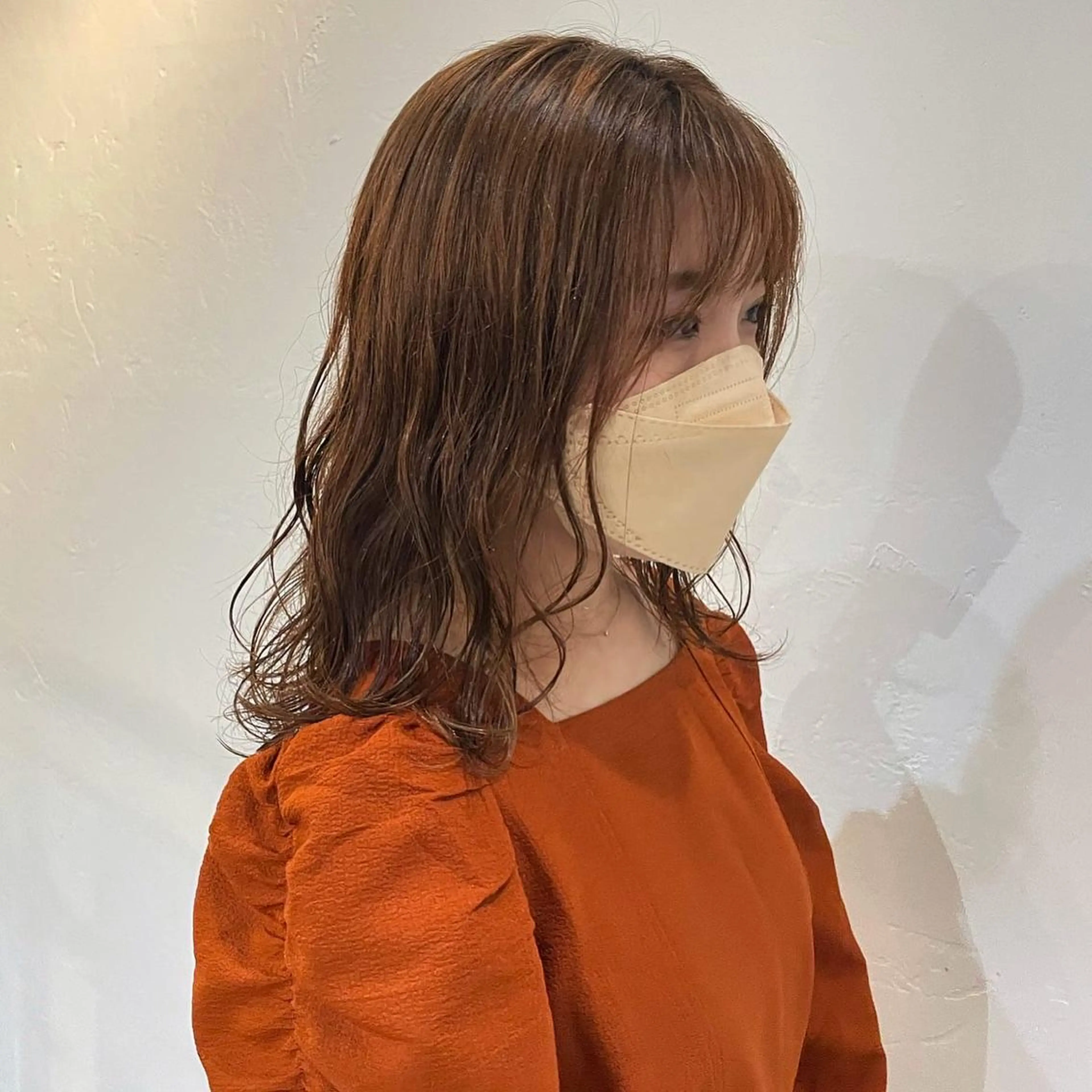 ミディアム パーマ sherry/R所属・sherry/R 三川町　川口真里奈のヘアスタイル