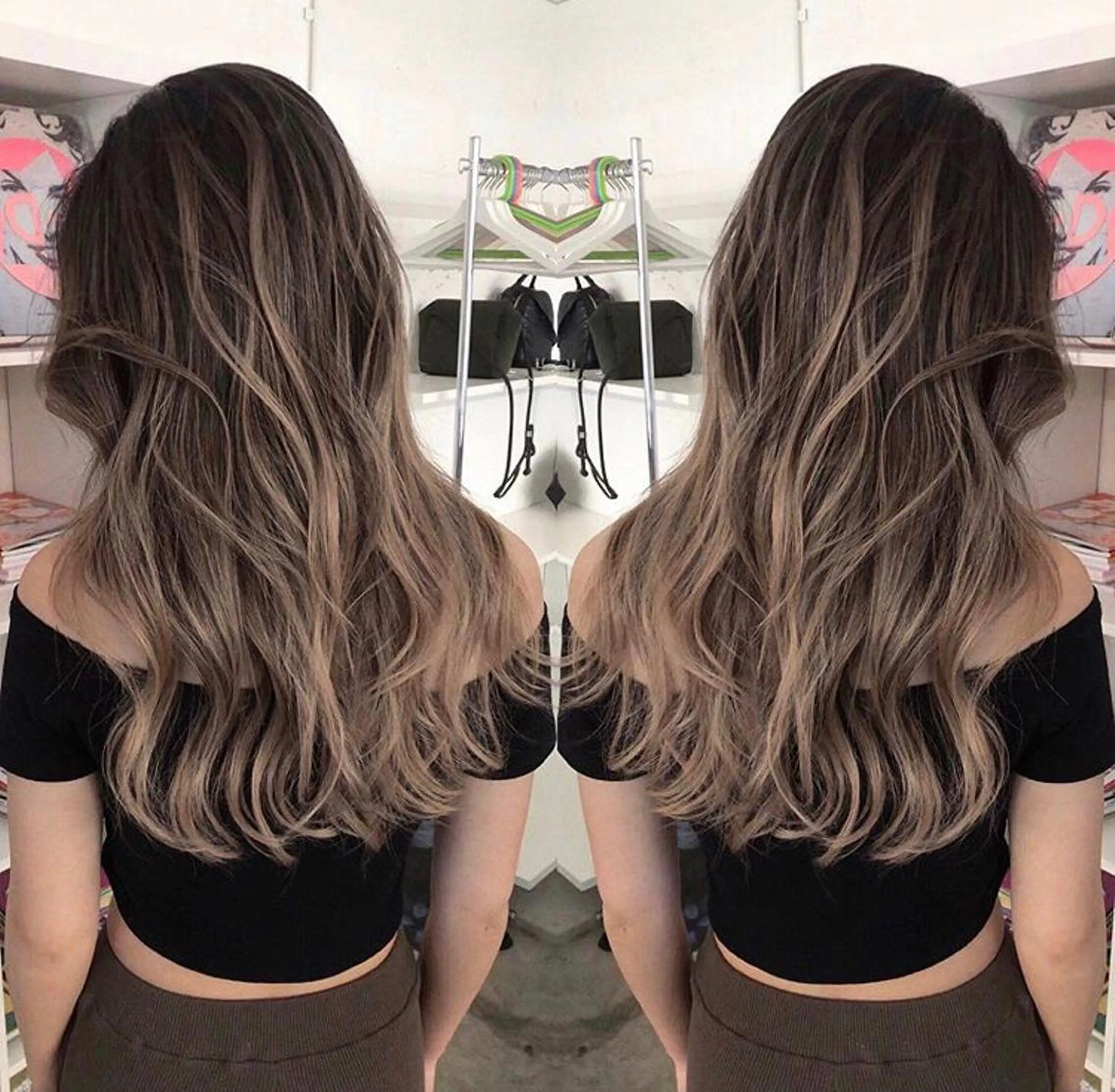 🔴【最安値‼️胸下以上の長さ】最高級シールエクステ80本＋カラー＋トリートメント＋エクステカット🌈 【色豊富⭕️】の写真