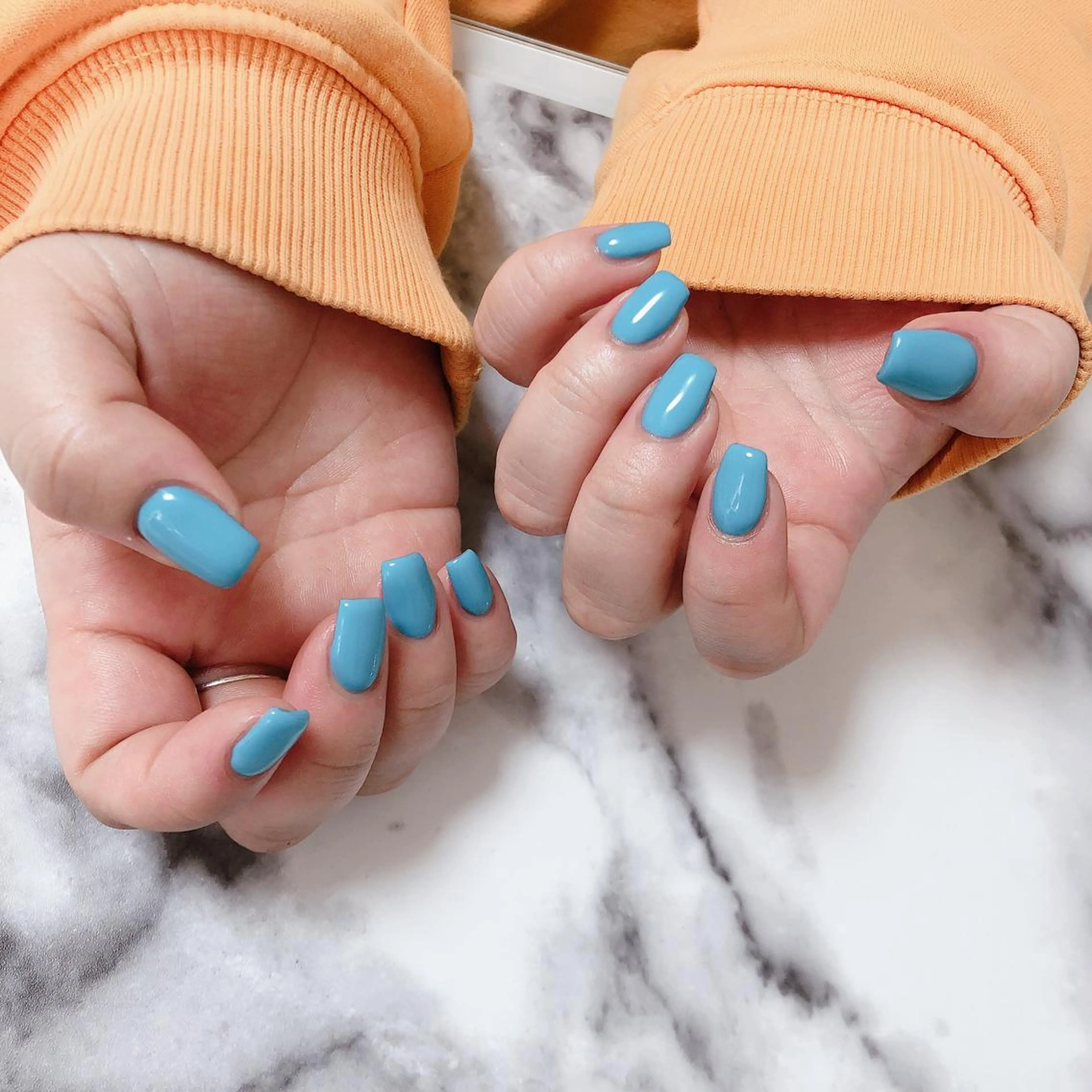 ミディアム ハンドネイル ハンドケア 💎ビューティサロン 湘南　RIRAN💎のネイルデザイン