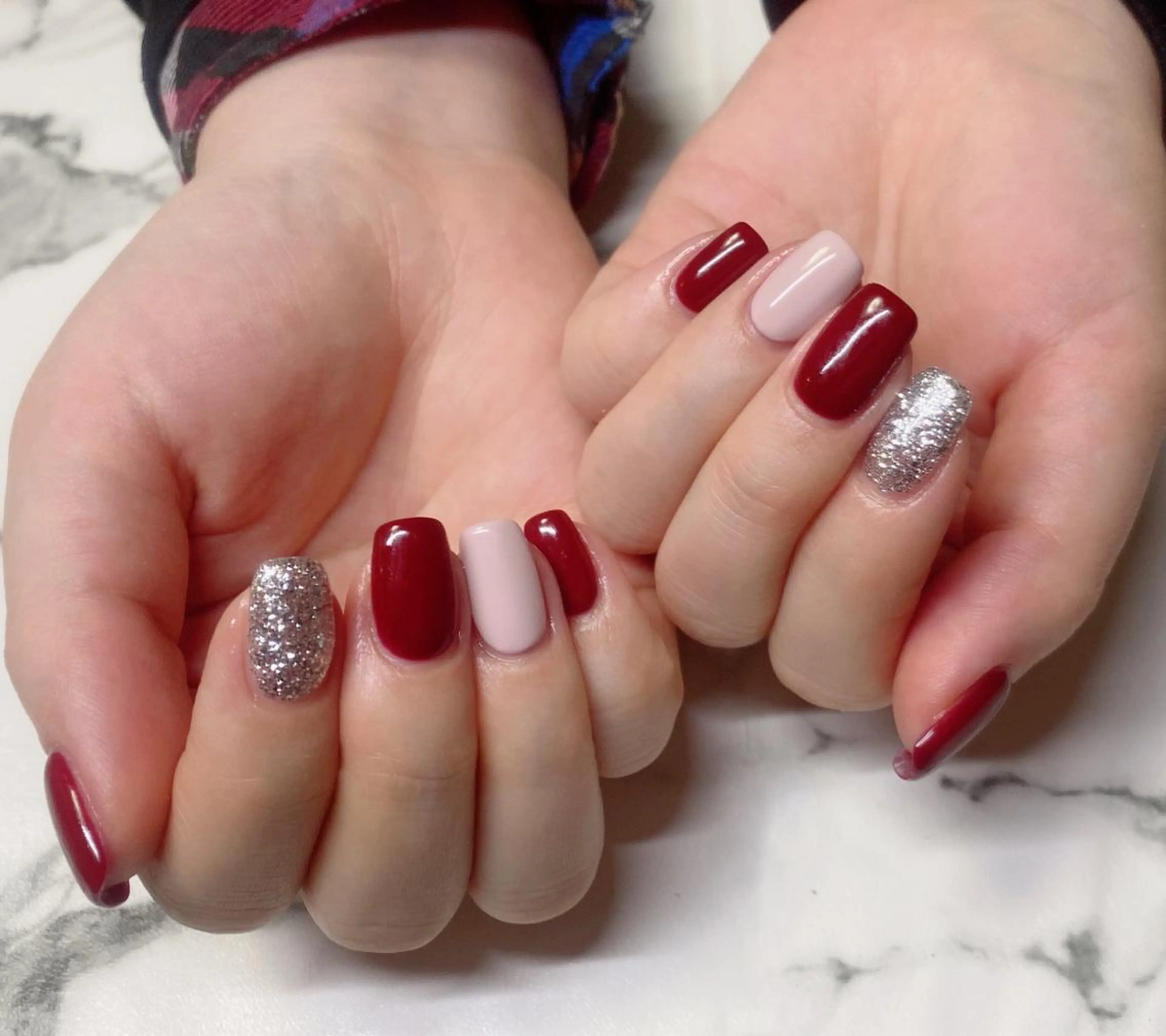 ロング カラー ネイル ワンカラーネイル Q Free nailsのネイルデザイン