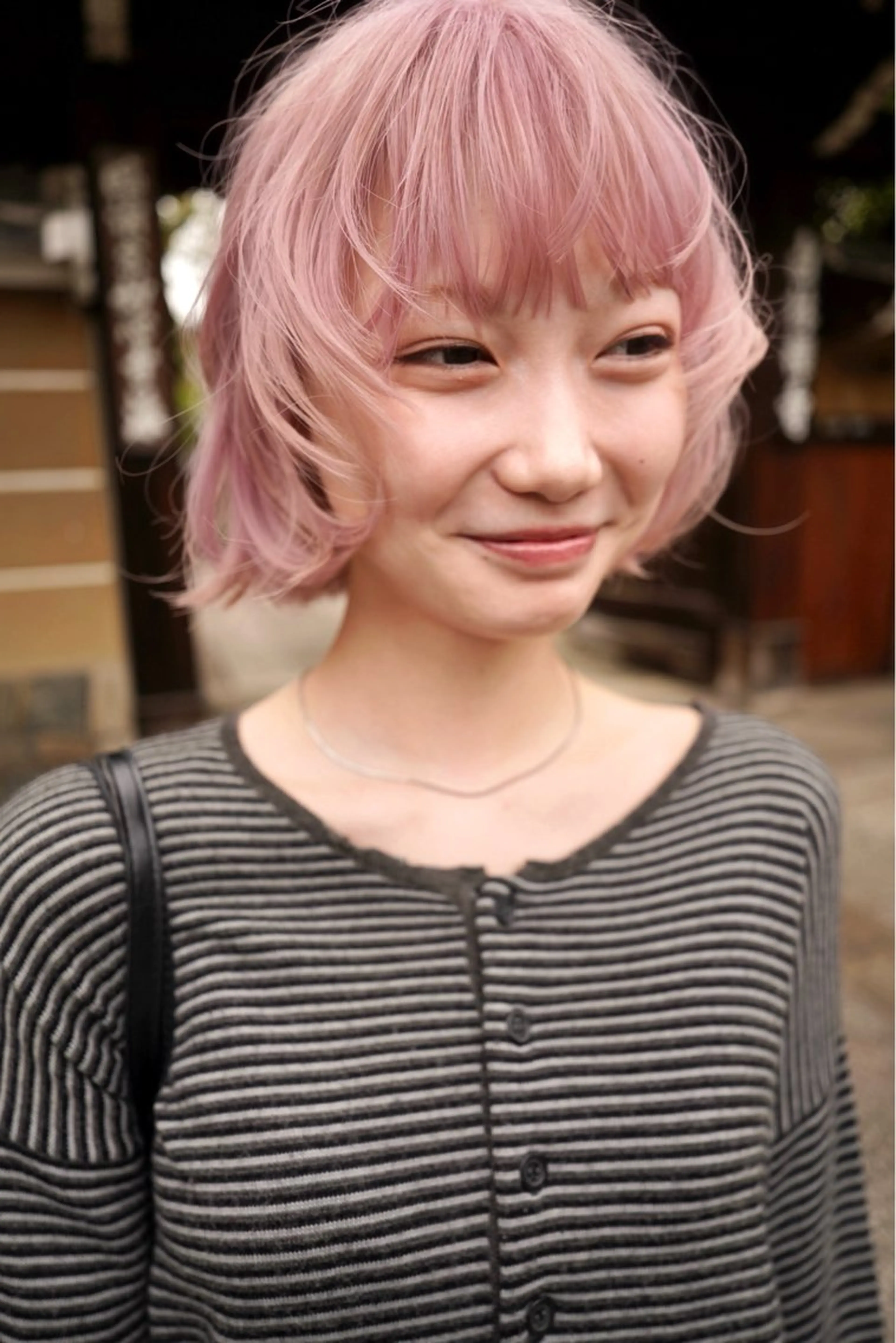 ショート カラー ピンクカラー ボブ カット ヘアカラー トリートメント デザイン/レイヤー Kaito🐩/栄のヘアスタイル