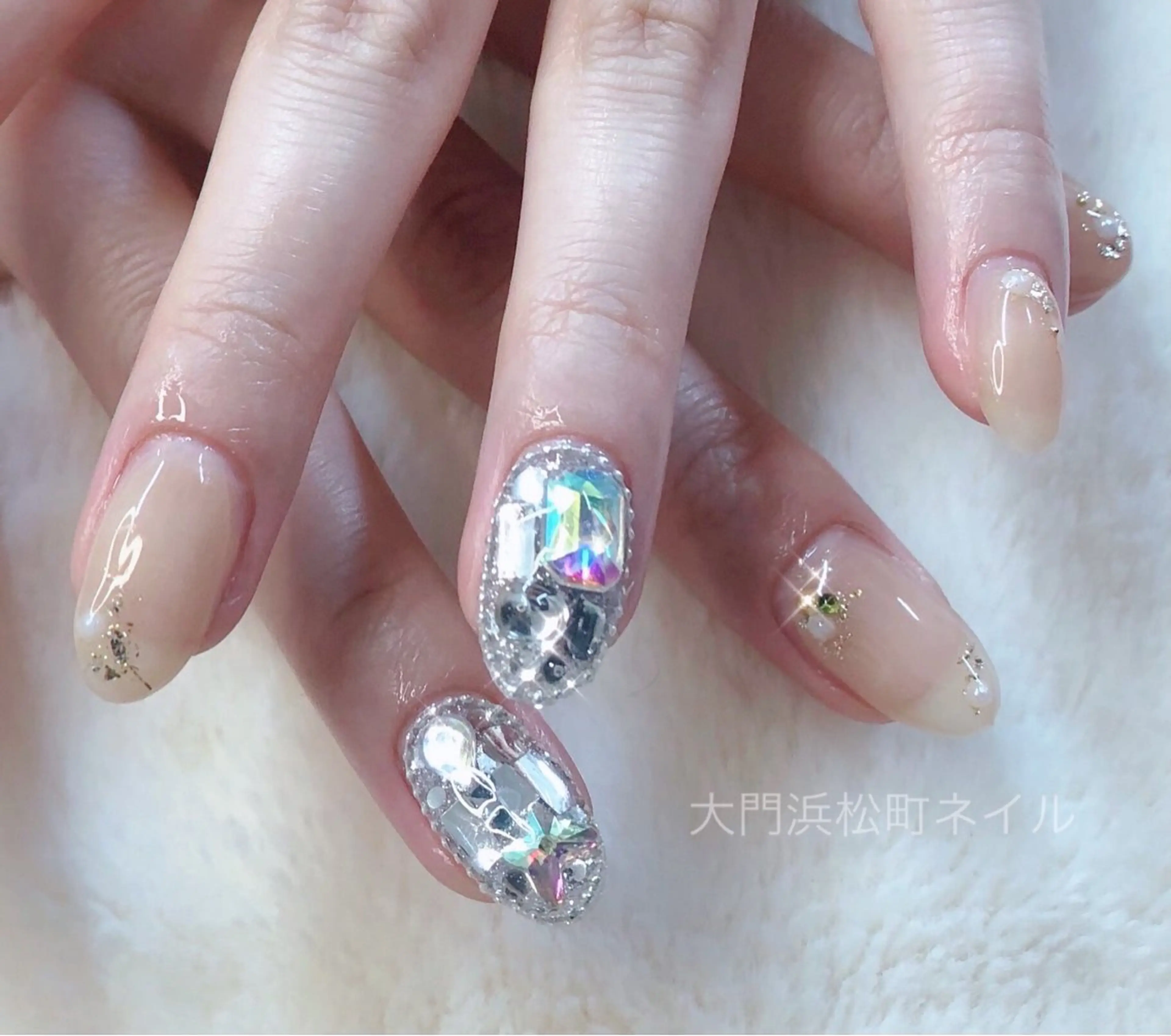 ネイル フレンチネイル ガラスフレンチ マグネットネイル ミラーネイル オフィスネイル ハンドネイル ハンドケア 大門浜松町 ネイルのネイルデザイン