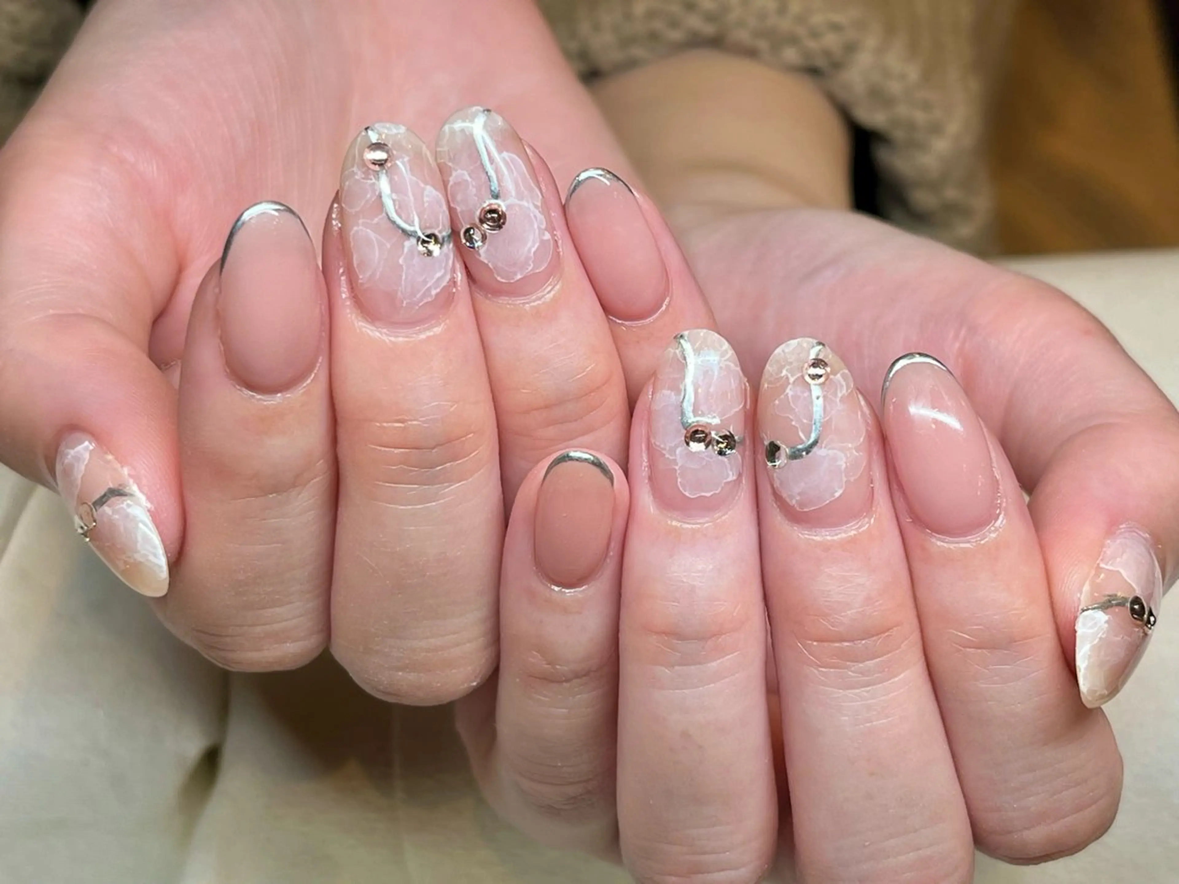 ネイル アートネイル オフィスネイル ワンカラーネイル ショートネイル ネイルサロン リリーブランシュ所属・森 瑞紀のネイルデザイン