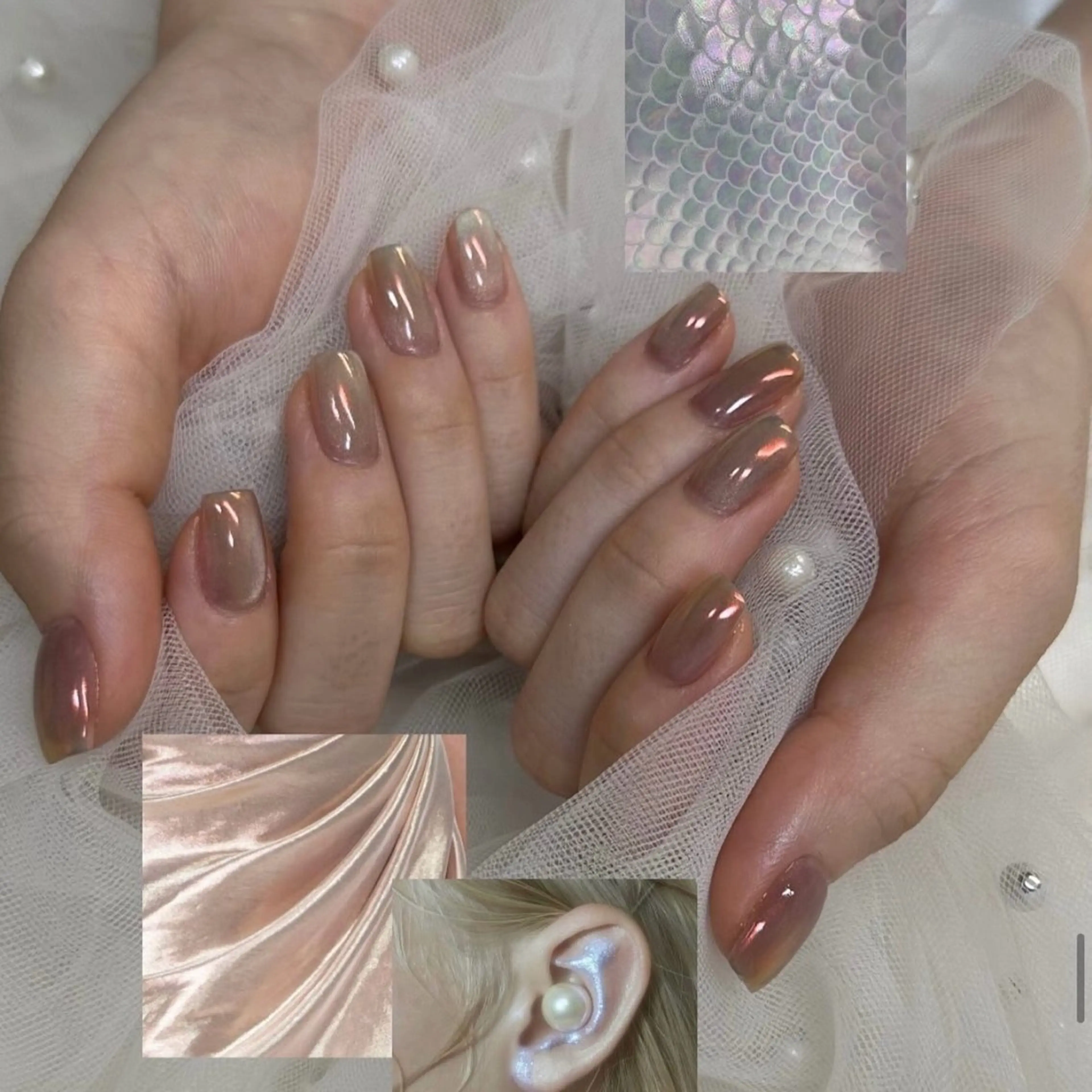 ネイル 𝙉𝙖𝙤🍓꒦꒷ Y2K / 韓国風のネイルデザイン