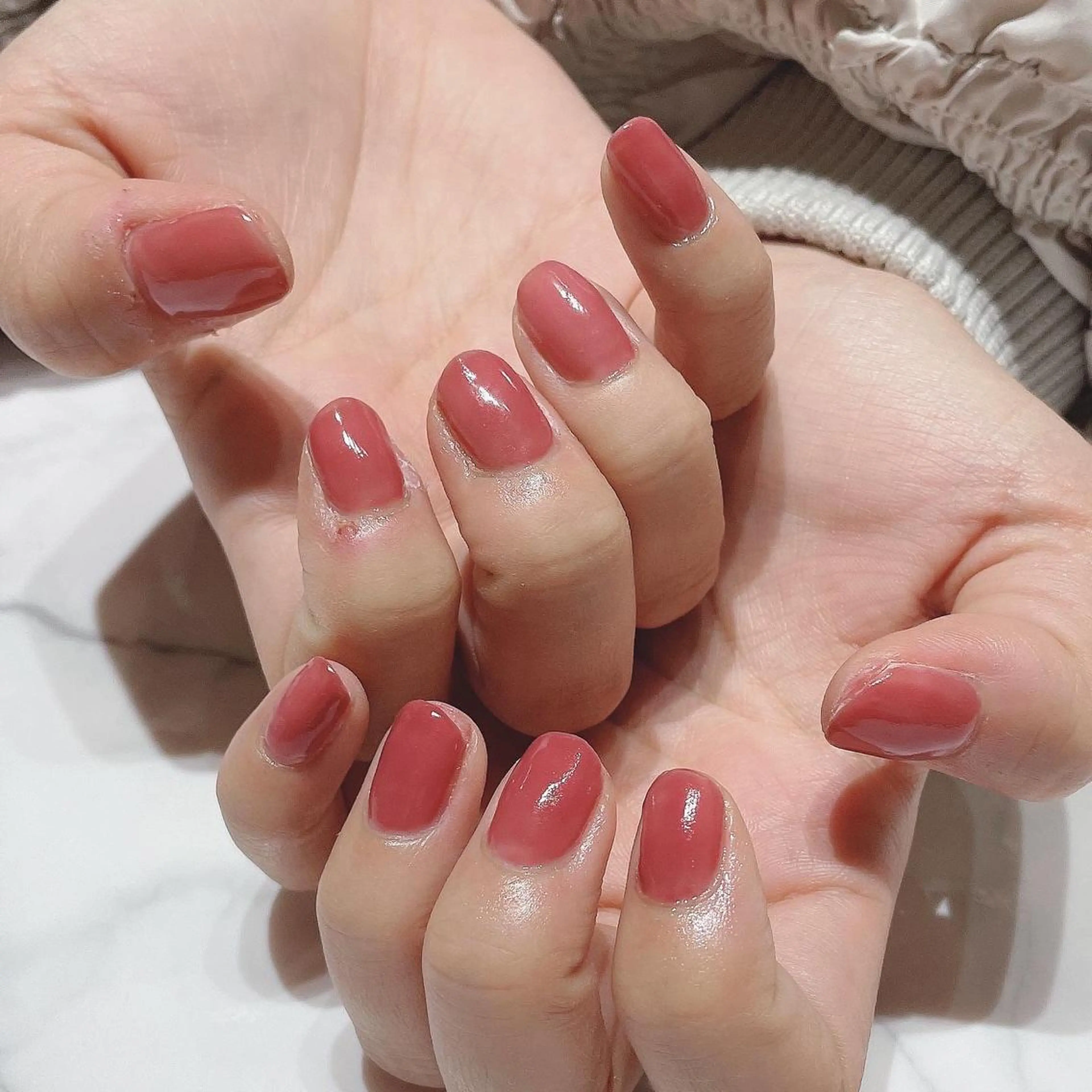 ネイル ワンカラーネイル ネイルサロン Belleのネイルデザイン