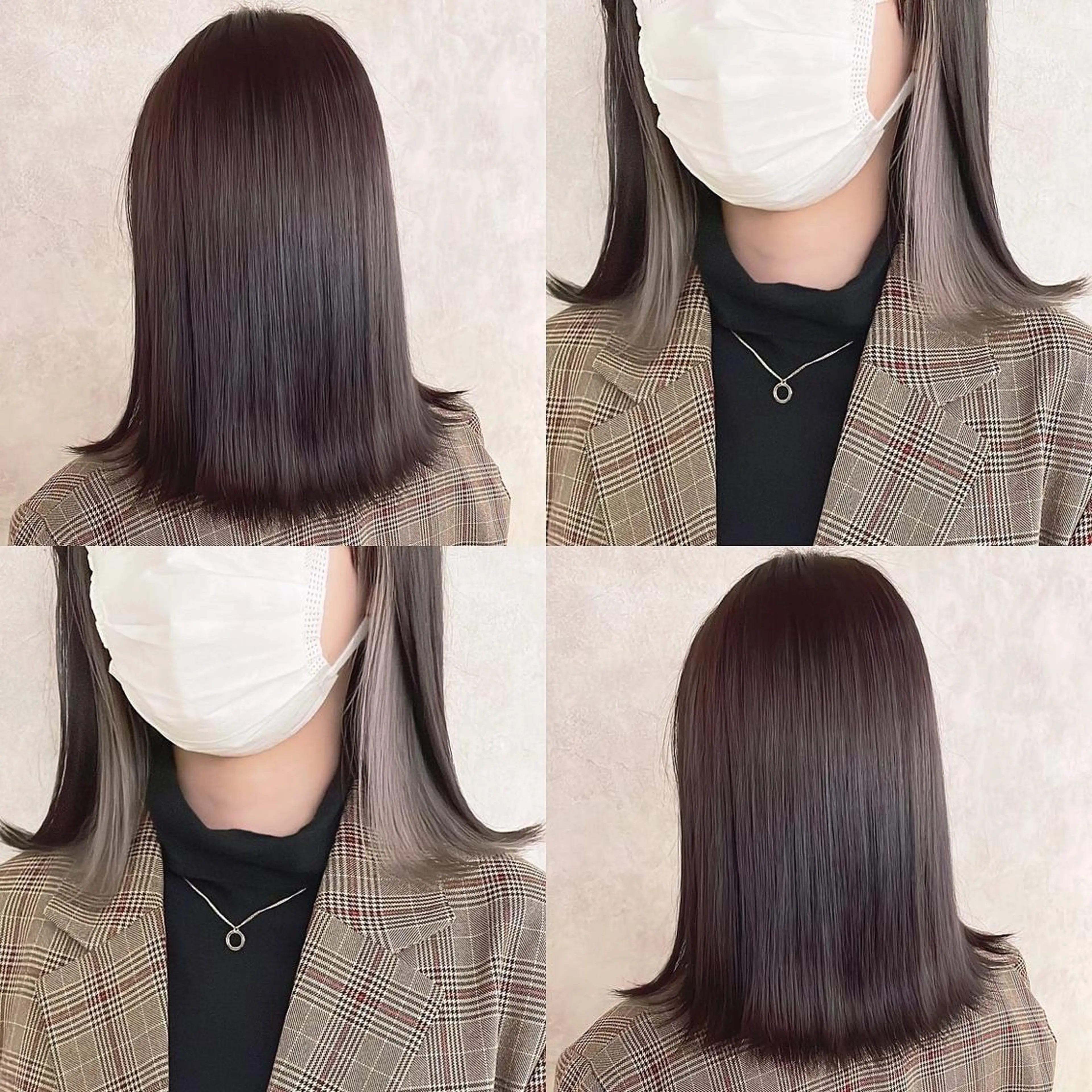 カラー ブリーチ イヤリングカラー ヘアカラー トリートメント 渋谷:インナーカラー ／🍒エリカ🍒のヘアスタイル