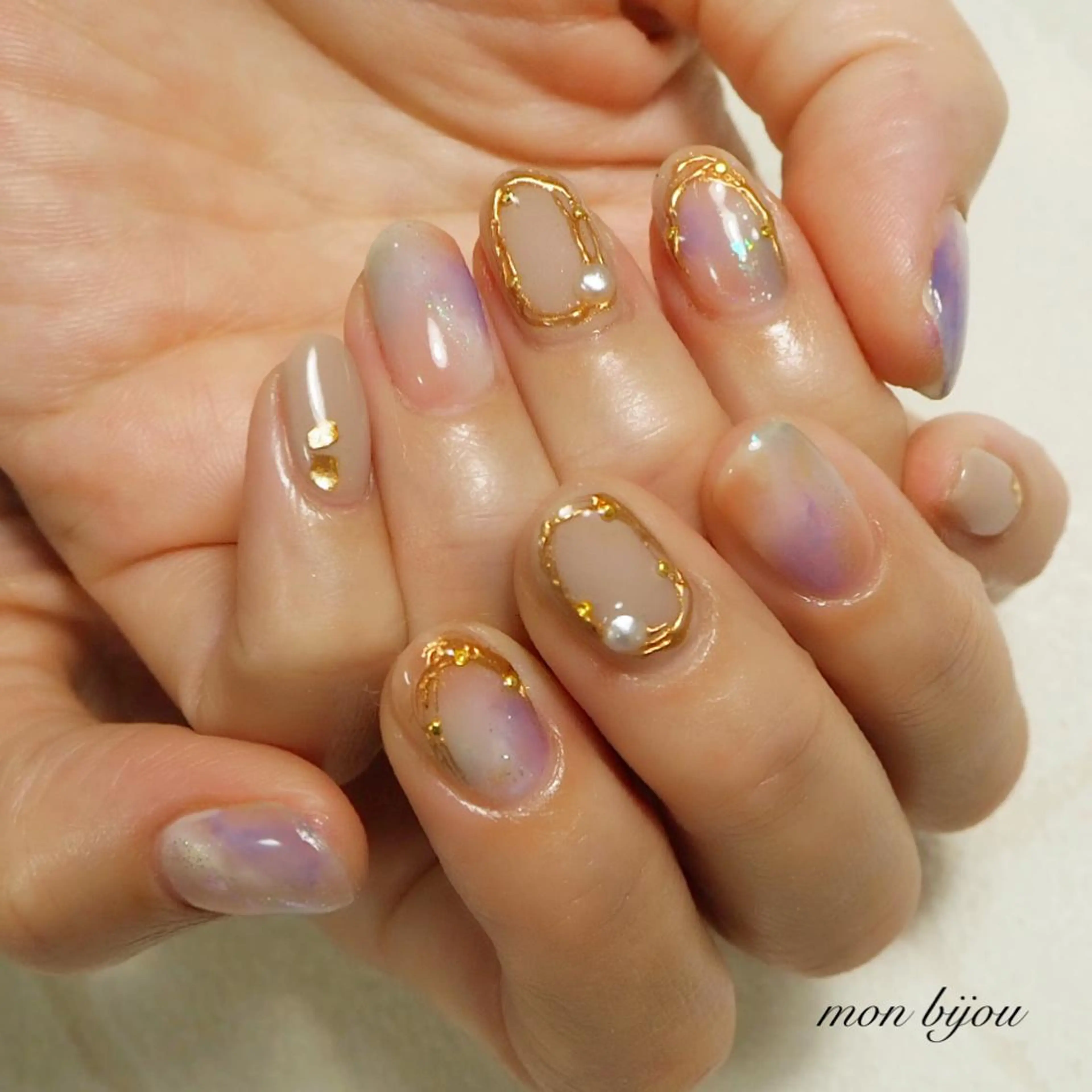 ネイル ハンドネイル ハンドケア mon bijou 坪井のネイルデザイン
