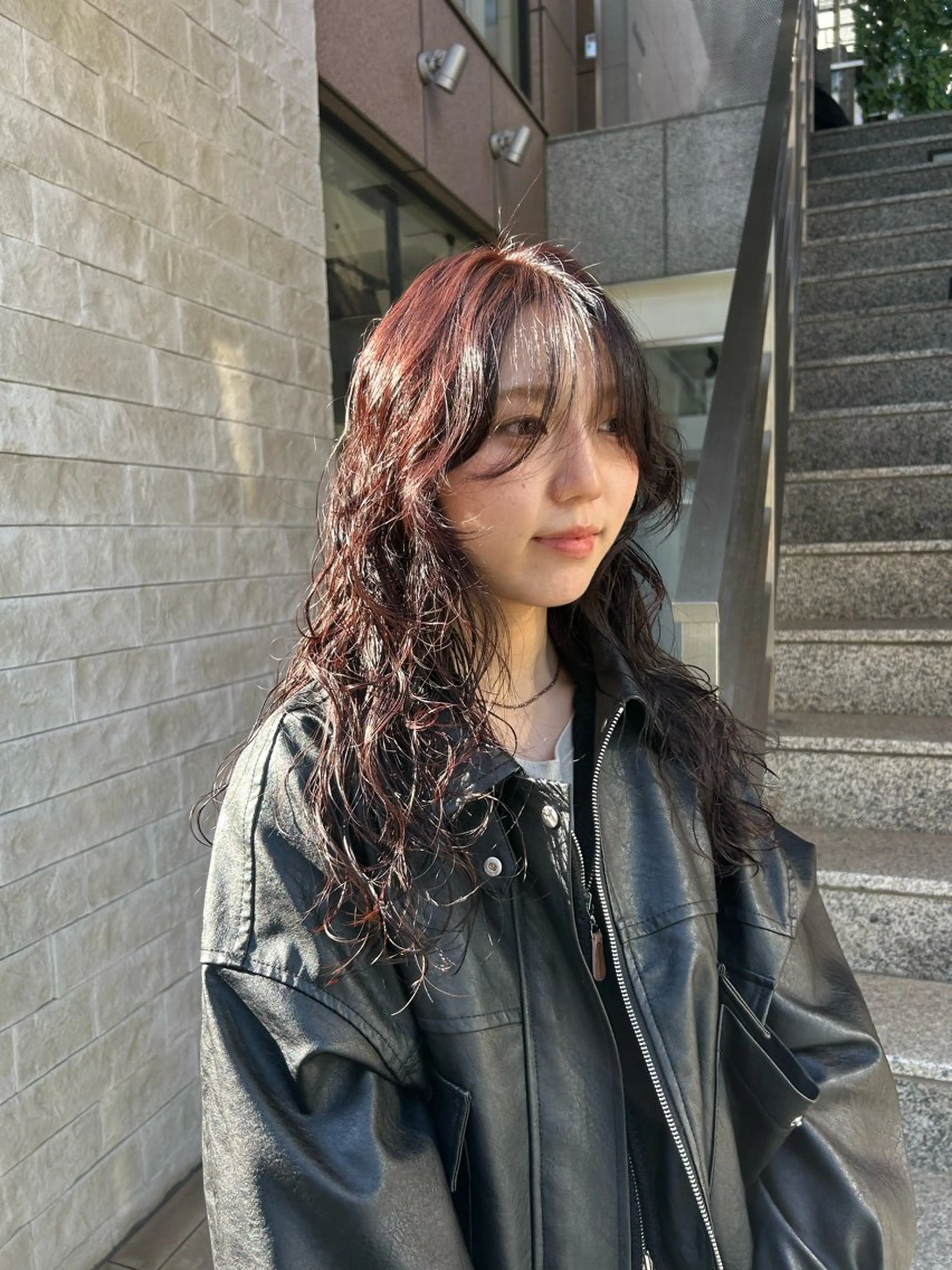 カラー パーマ パーマ じゅわっと暖色カラー 🍊Moemiのヘアスタイル