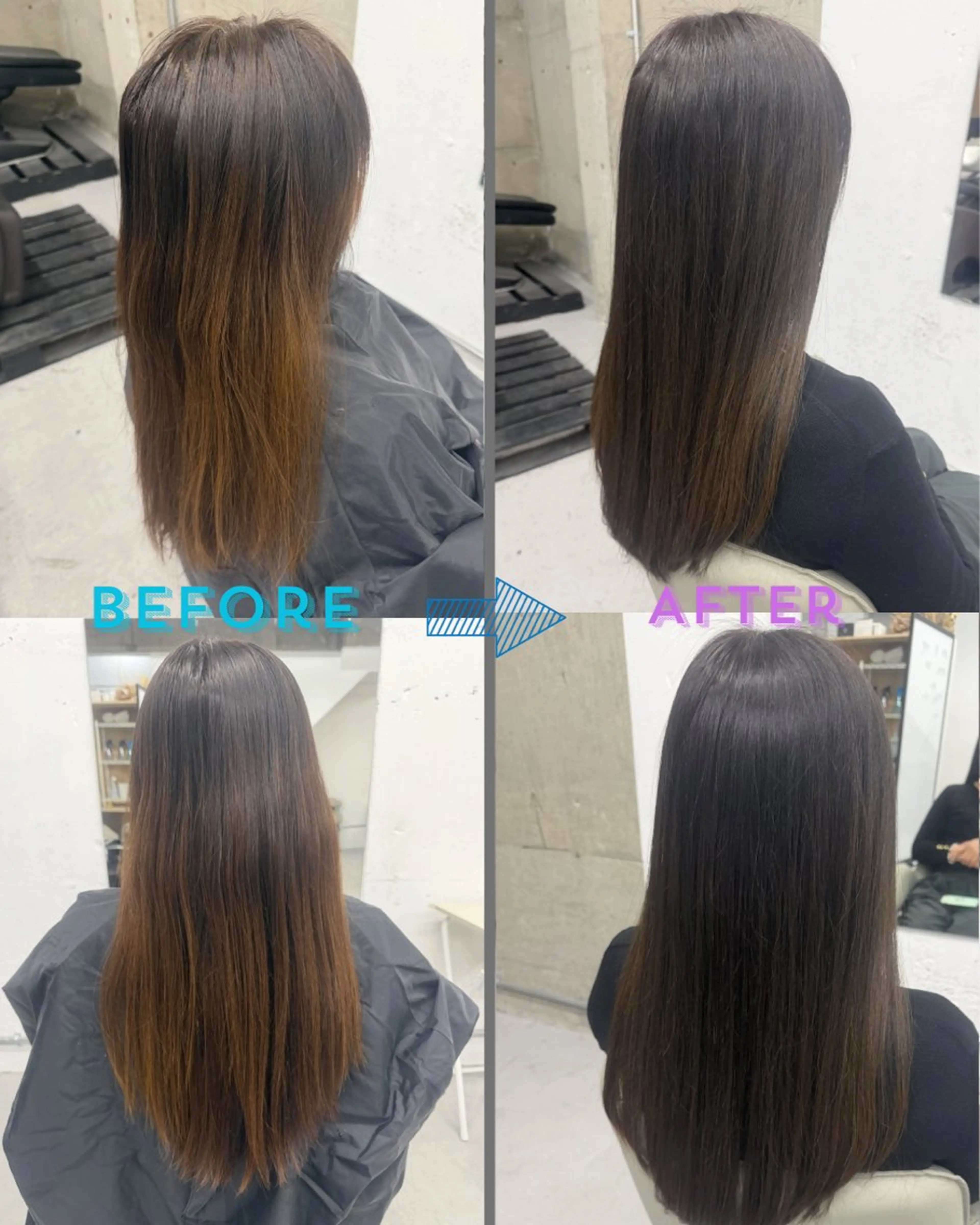 ロング 髪質改善 ヘアカラー 美容室JUKE所属・Hiro （ヒロ）のヘアスタイル
