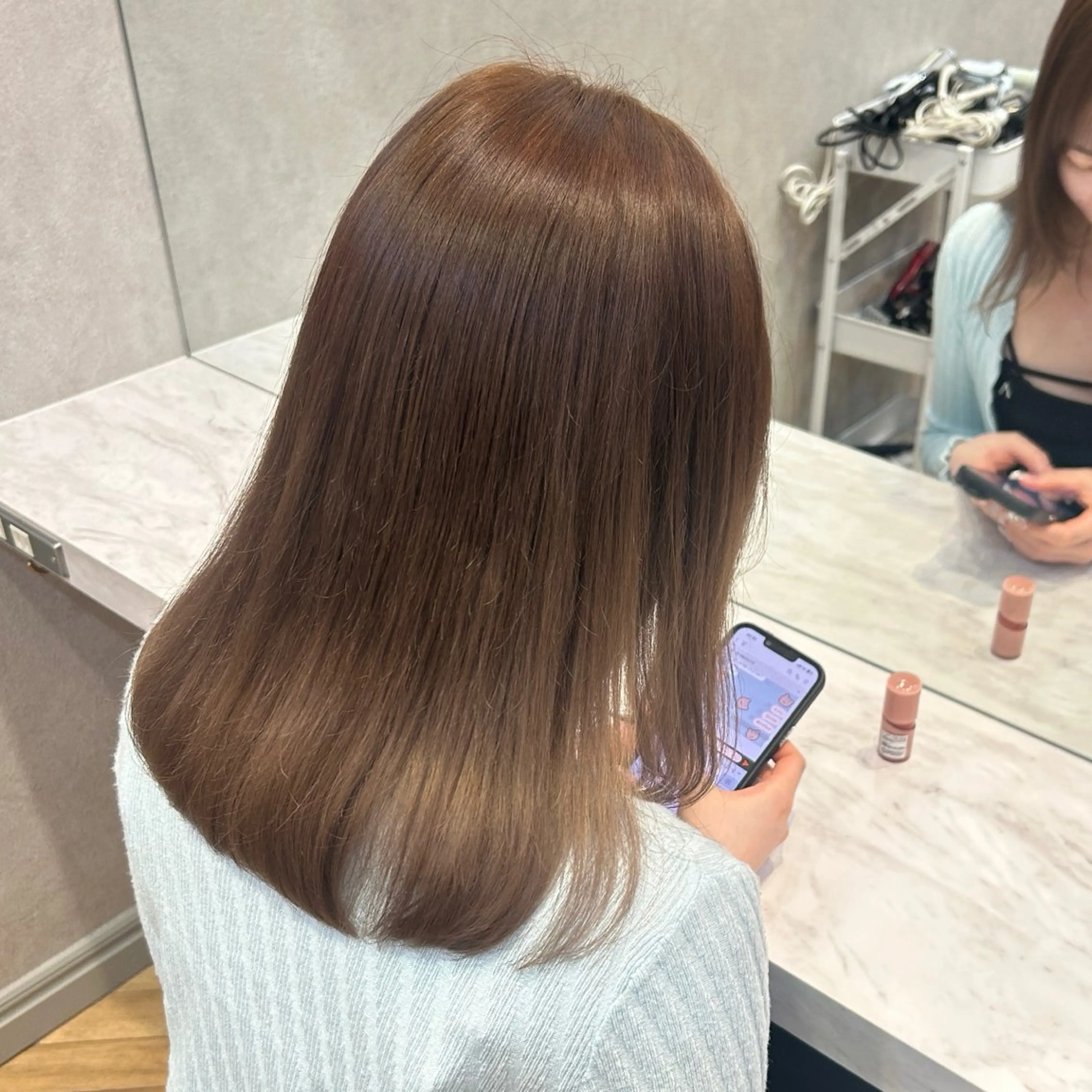 艶髪カラー🪞ᩚ➕1stepトリートメントの写真