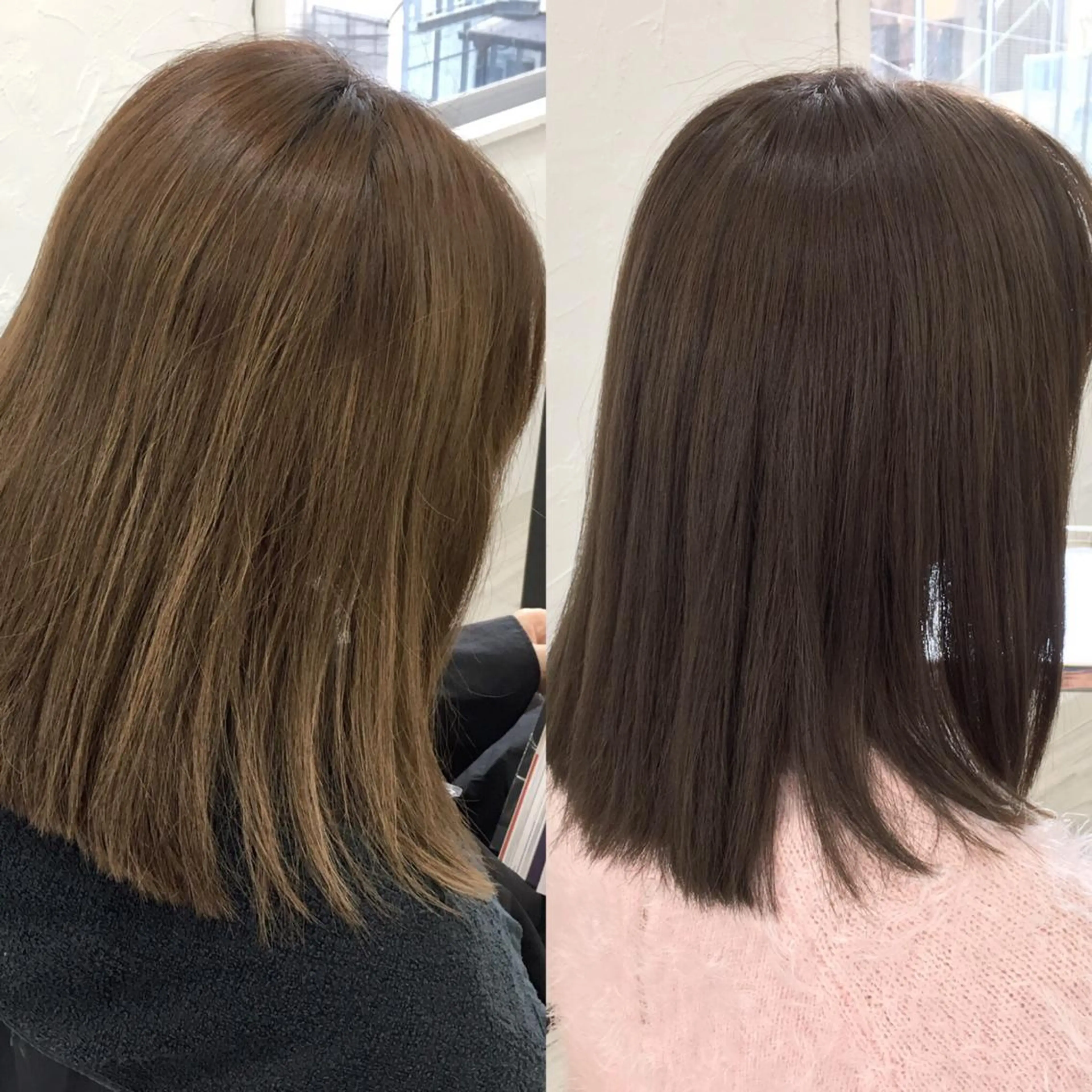 ミディアム カラー イルミナカラー トップスタイリスト 小澤純一のヘアスタイル