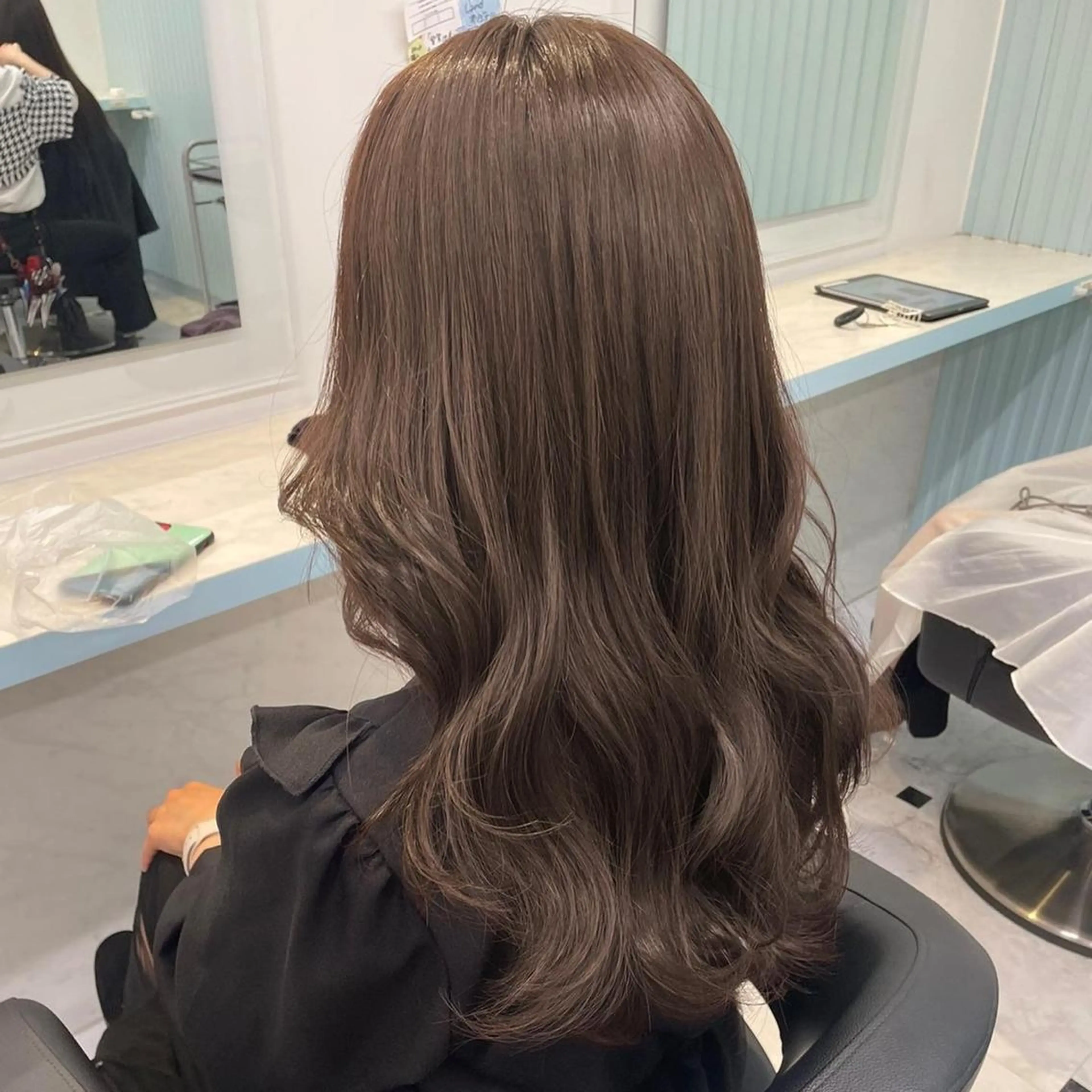 セミロング カラー ヘアアレンジ ブリーチ 透明感カラー ブリーチなしカラー 髪質改善/ハイトーン /新宿/Takutoのヘアスタイル