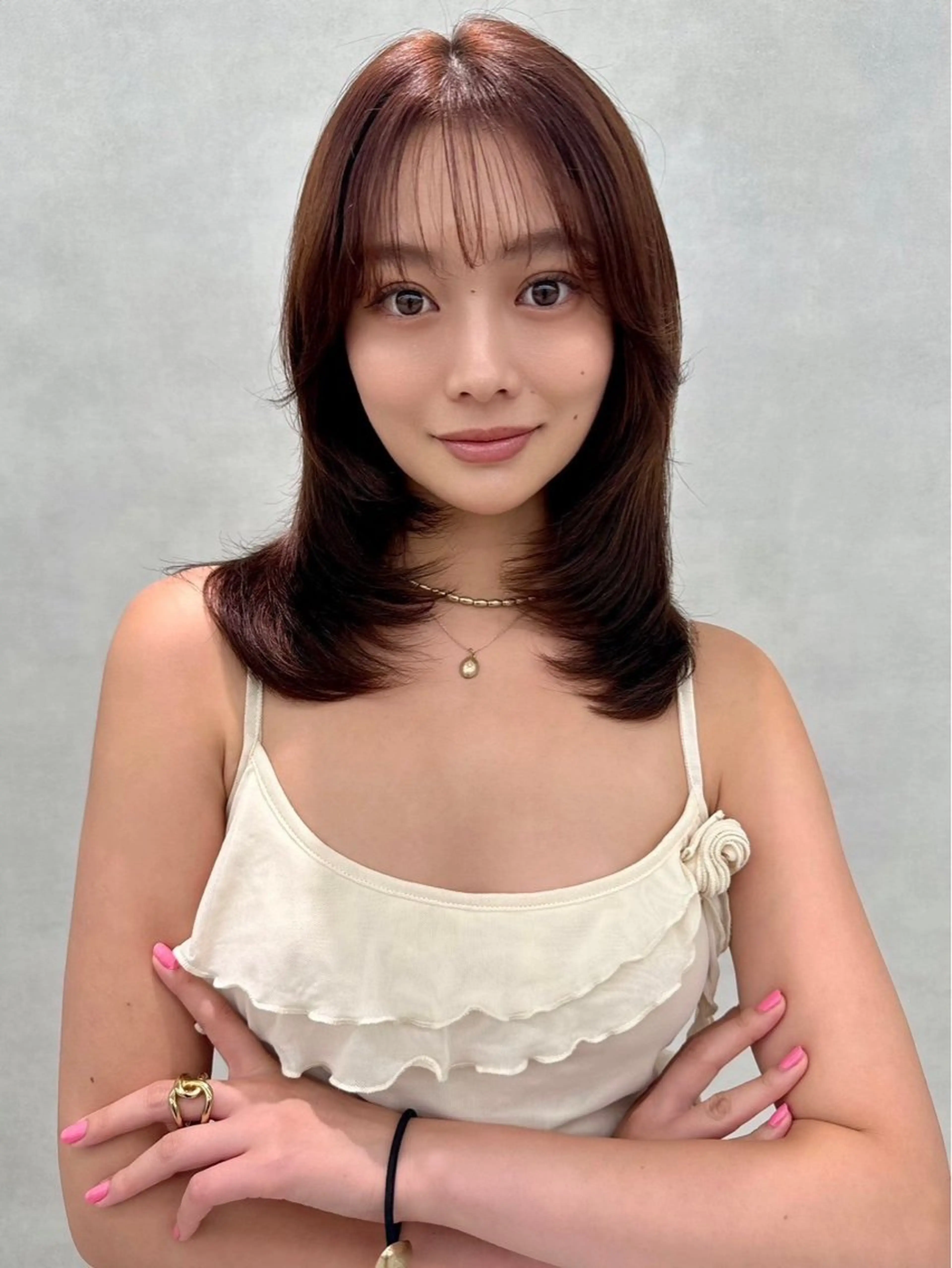 ロング 山本 侑平のヘアスタイル