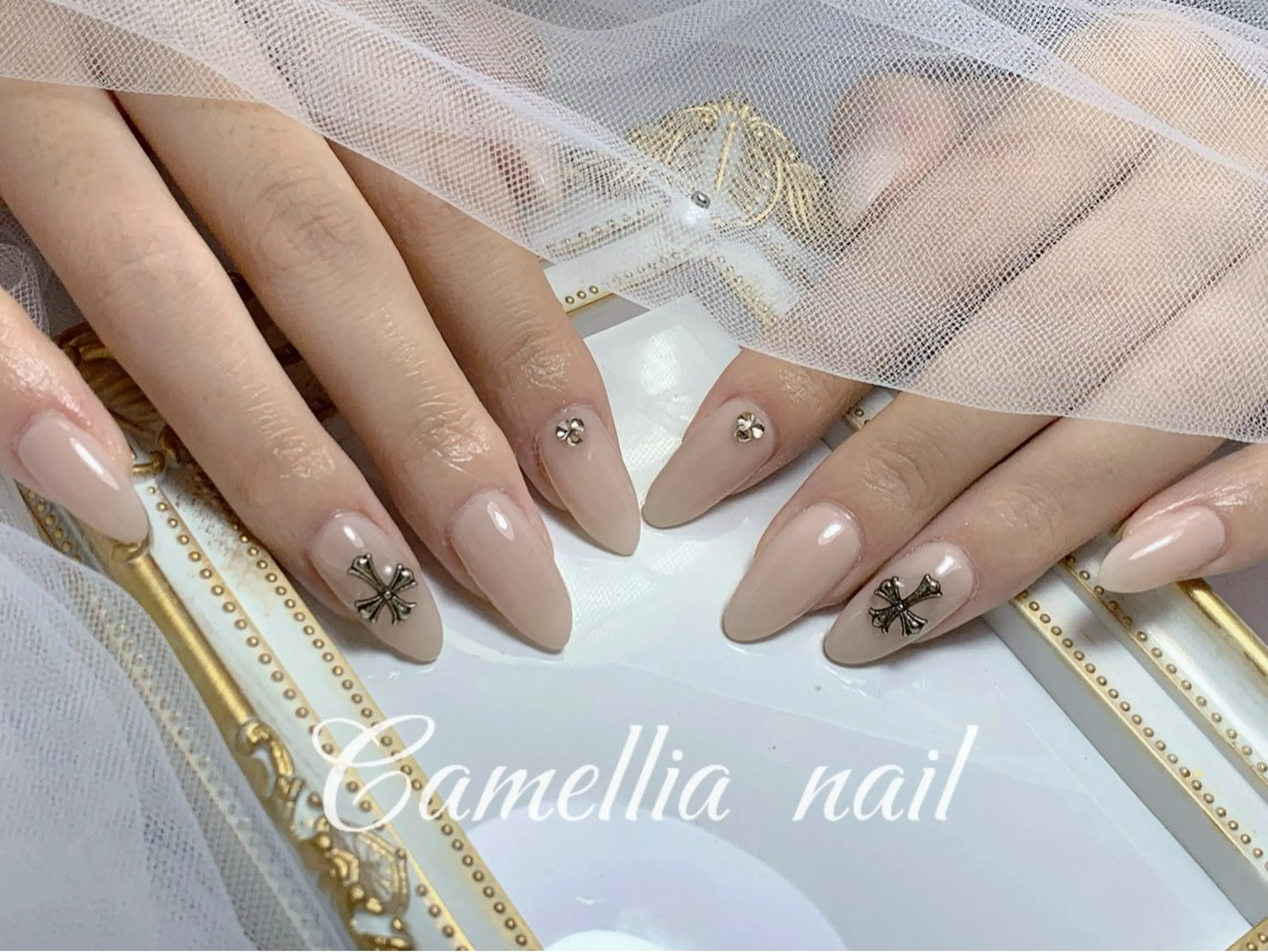 ネイル Camellia デザイン長さだしのネイルデザイン