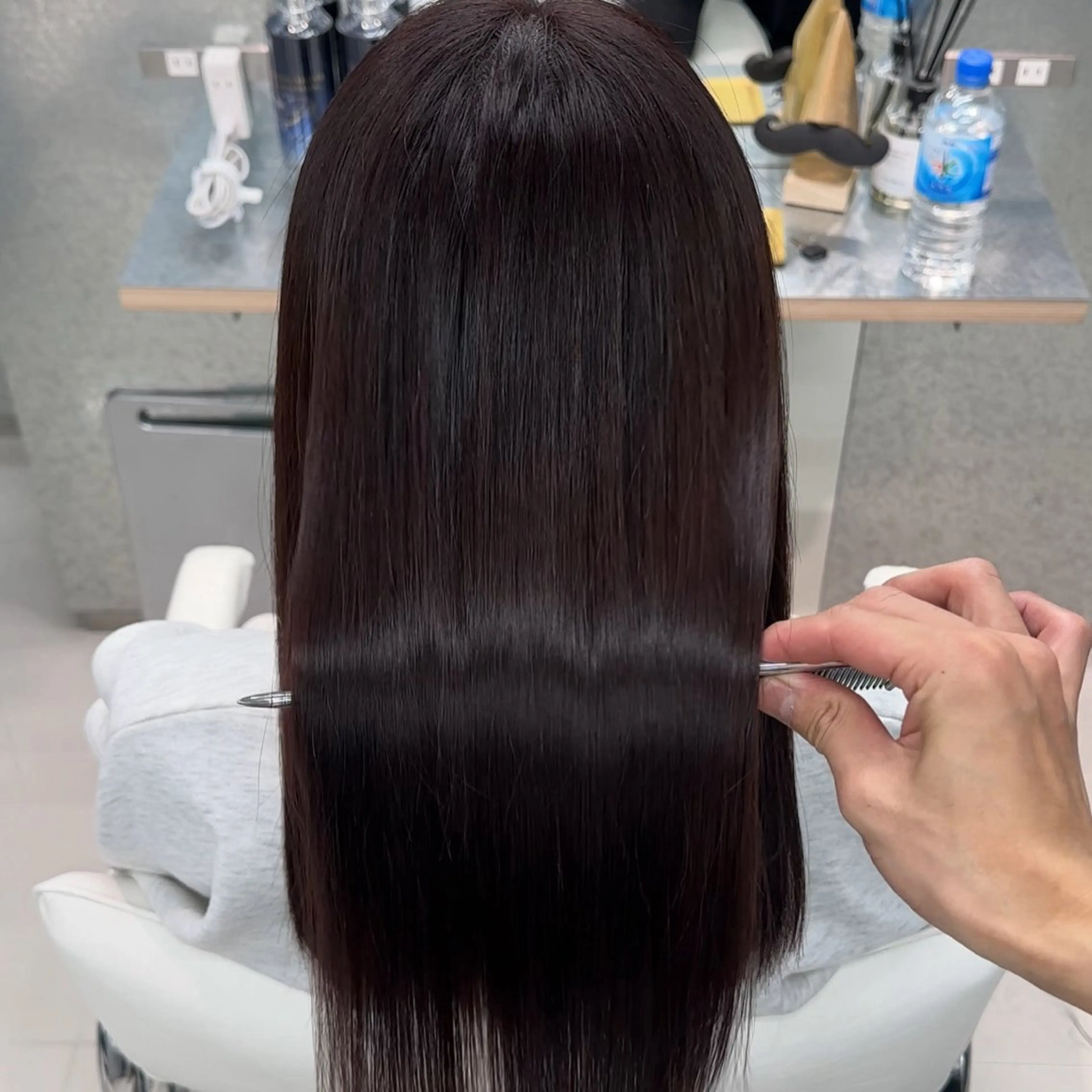 セミロング ヘアカラー TRUNS所属・こうた/髪質改善 ストレート/ヘアケアのヘアスタイル