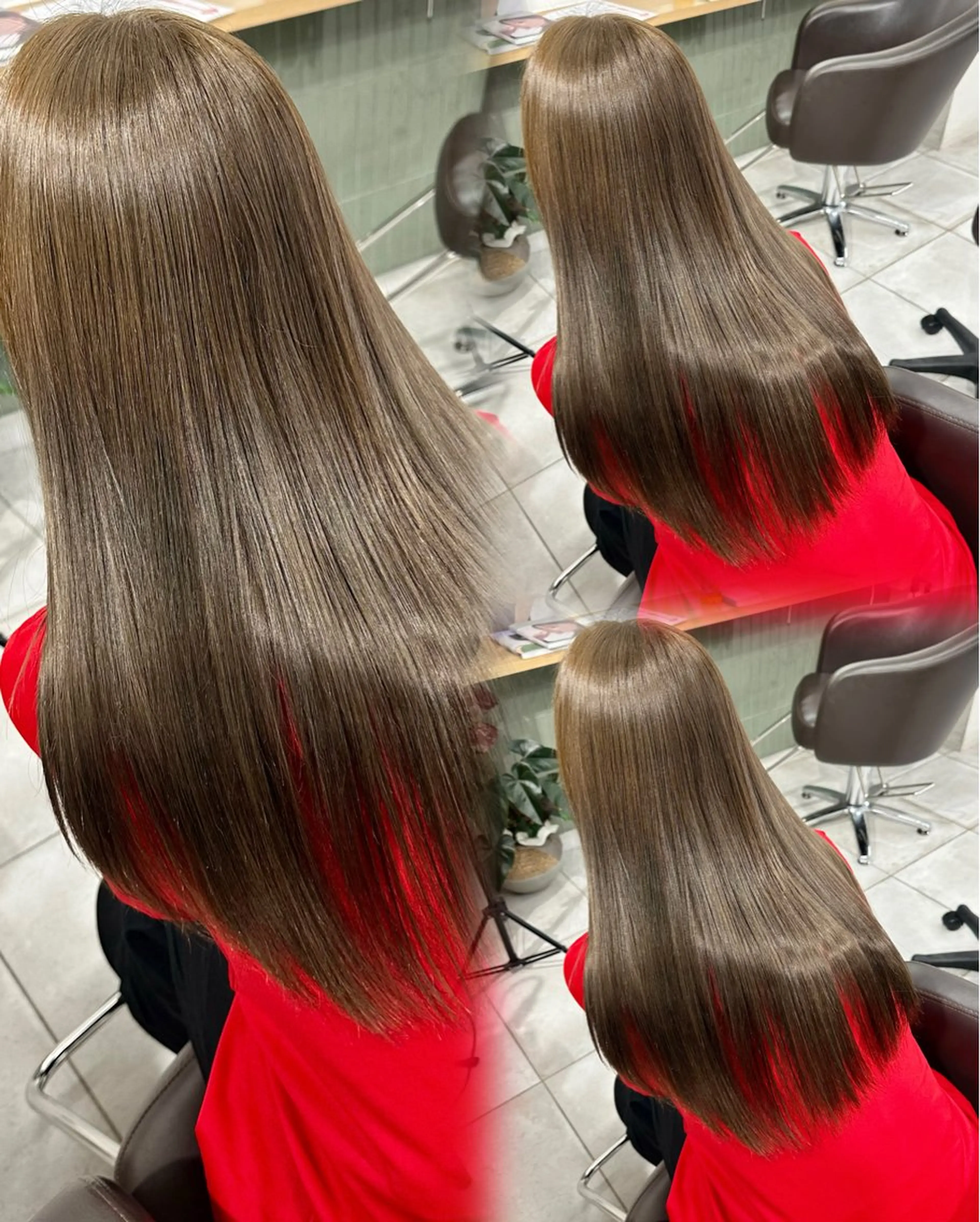 セミロング カラー カット ヘアカラー トリートメント ブリーチなし/レイヤ ー特化🌈Tommyのヘアスタイル