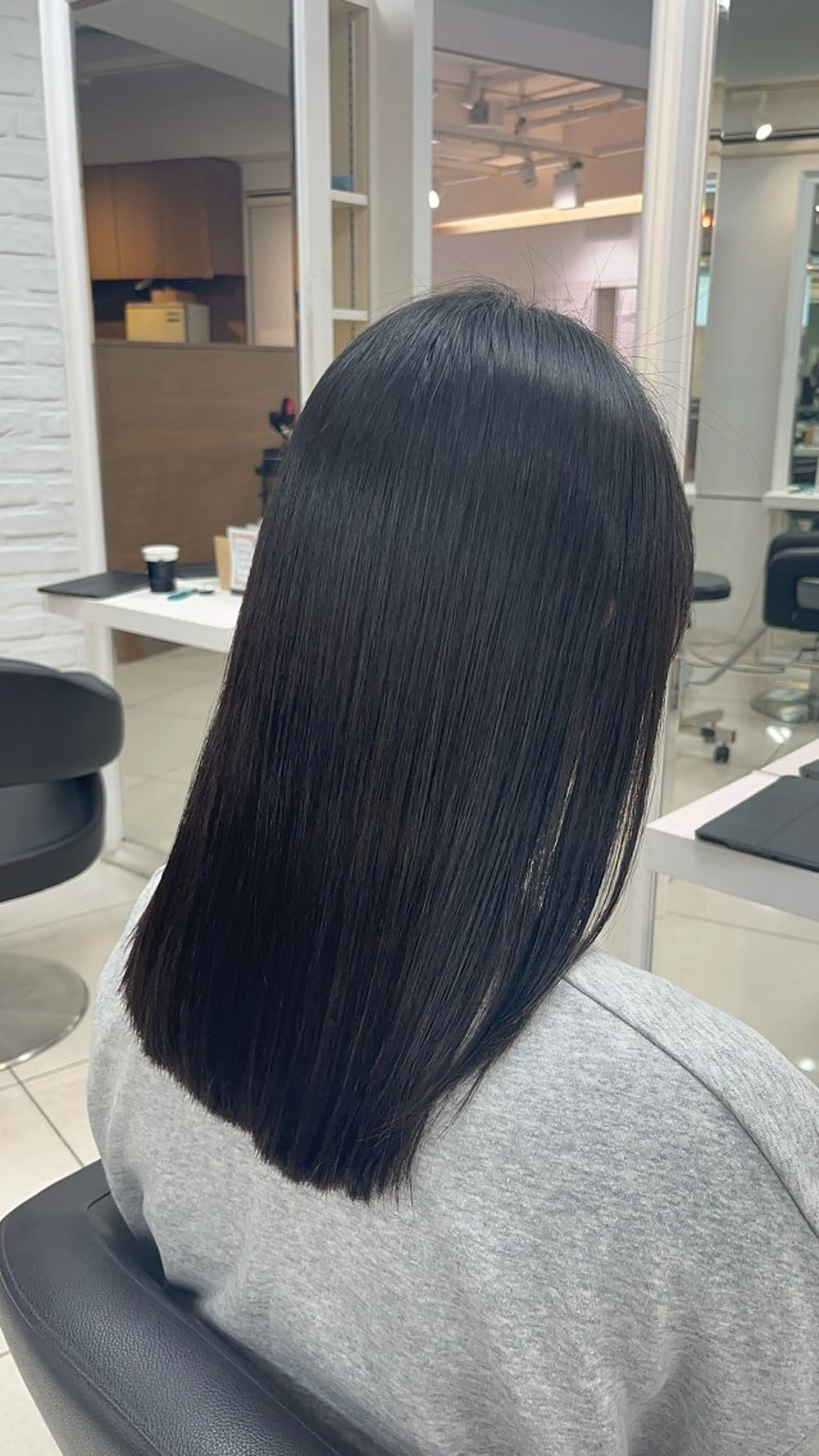 ロング パーマ カット 縮毛矯正 縮毛矯正指名No.1 艶カラー/SHIMAのヘアスタイル