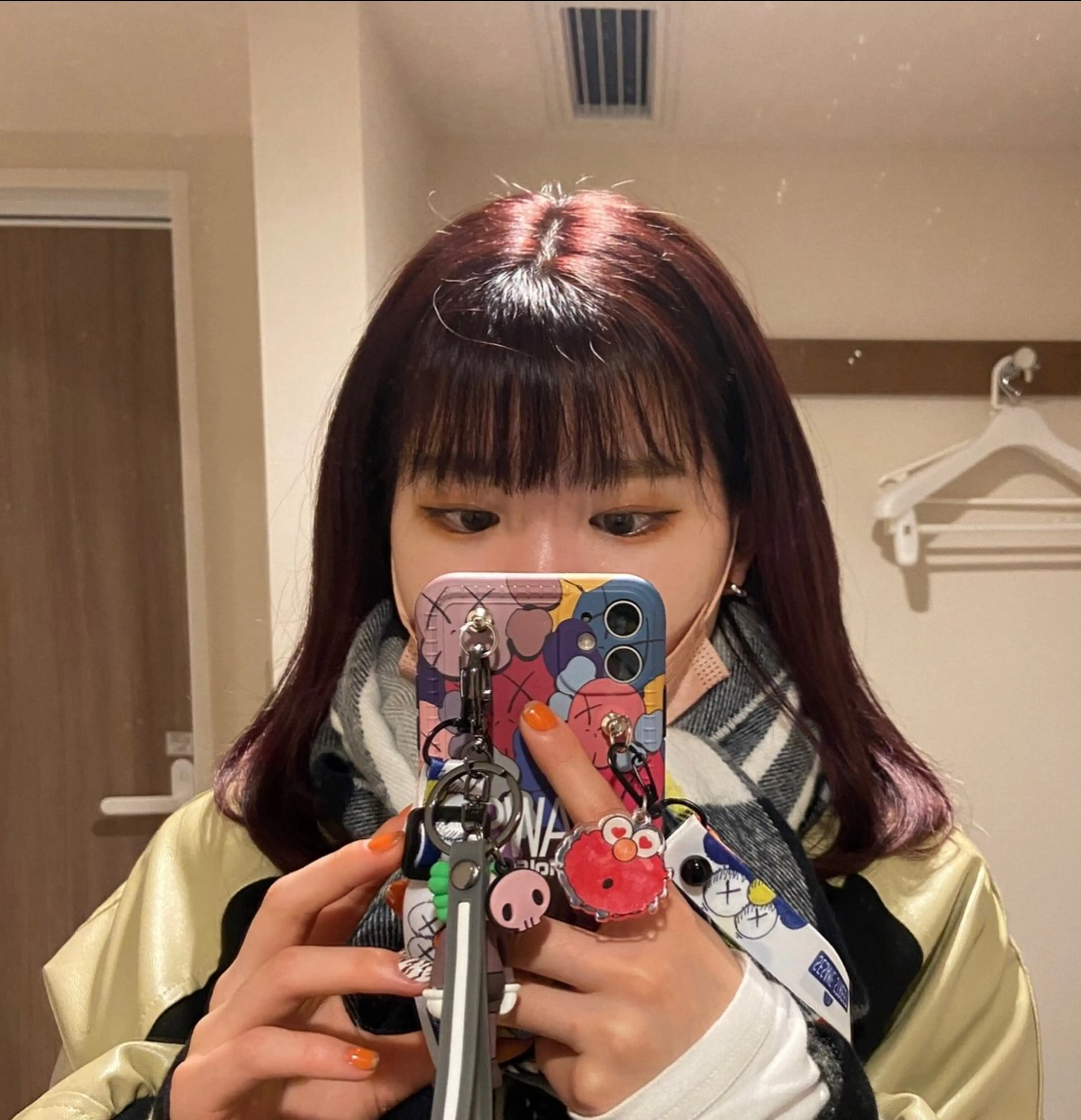 ミディアム 本田 聖のヘアスタイル