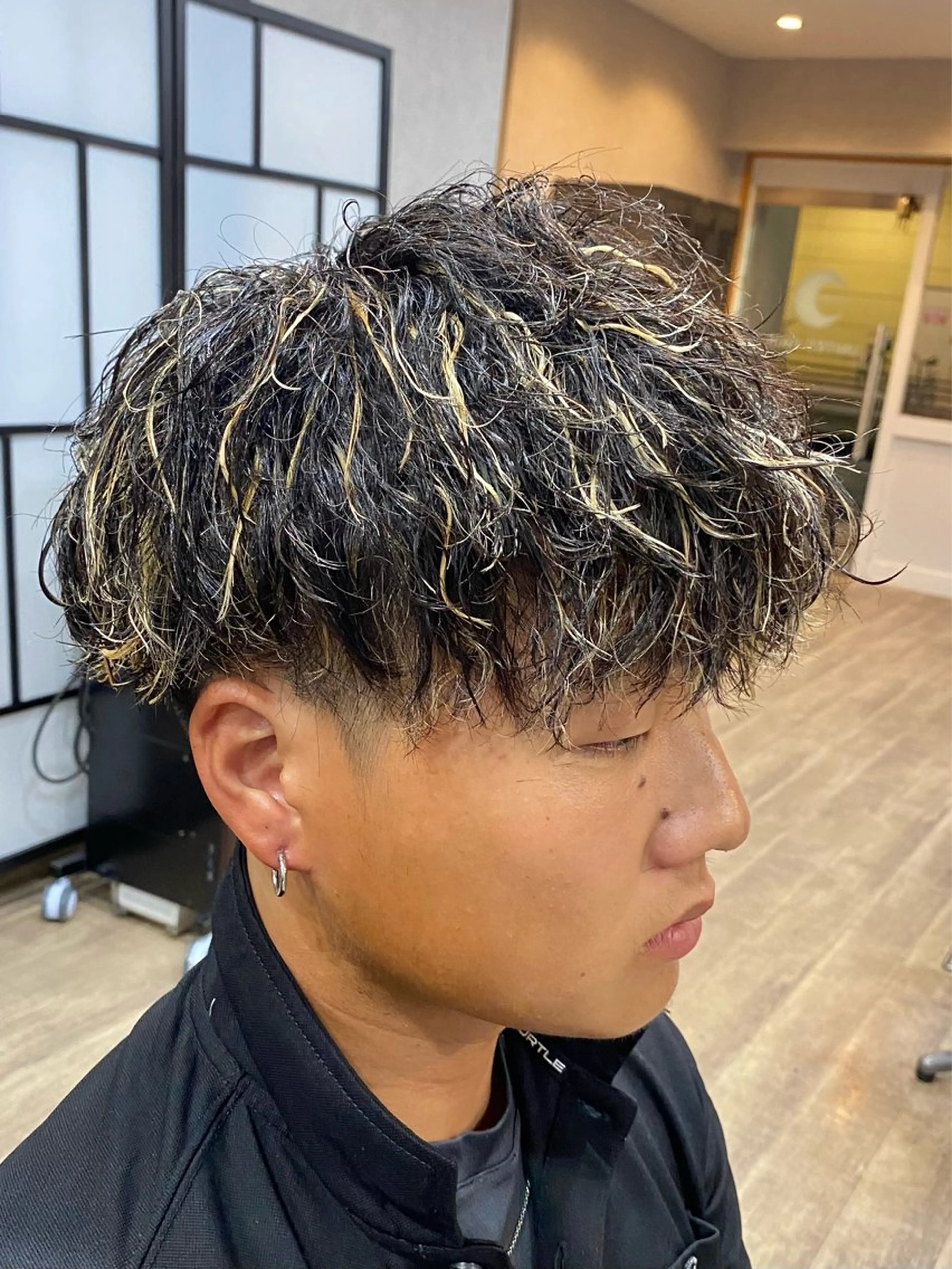 メンズカット＋ツイストスパイラルパーマの写真