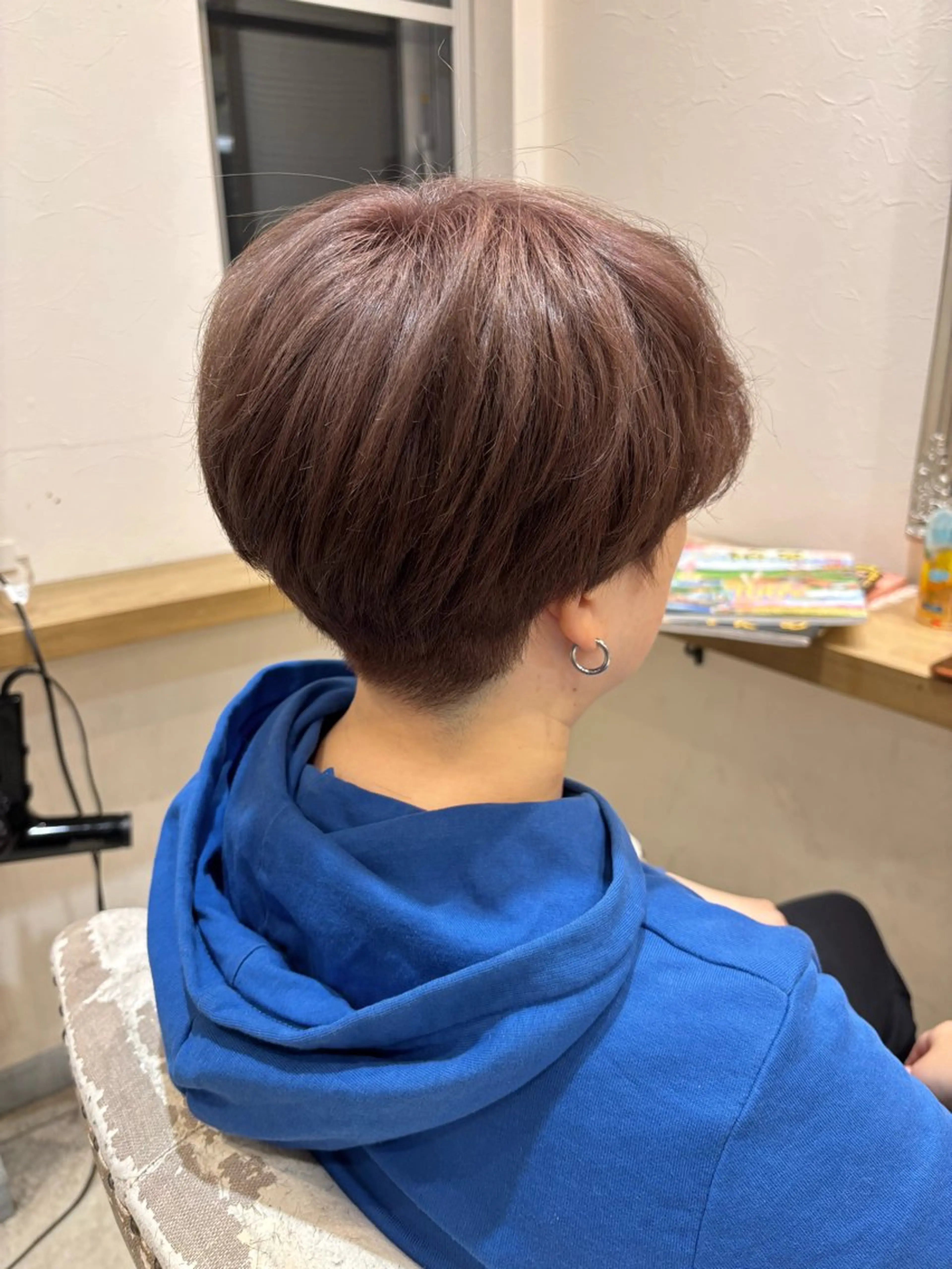 カラー ベージュカラー ピンクカラー ピンクベージュ 渡邉 結衣のヘアスタイル