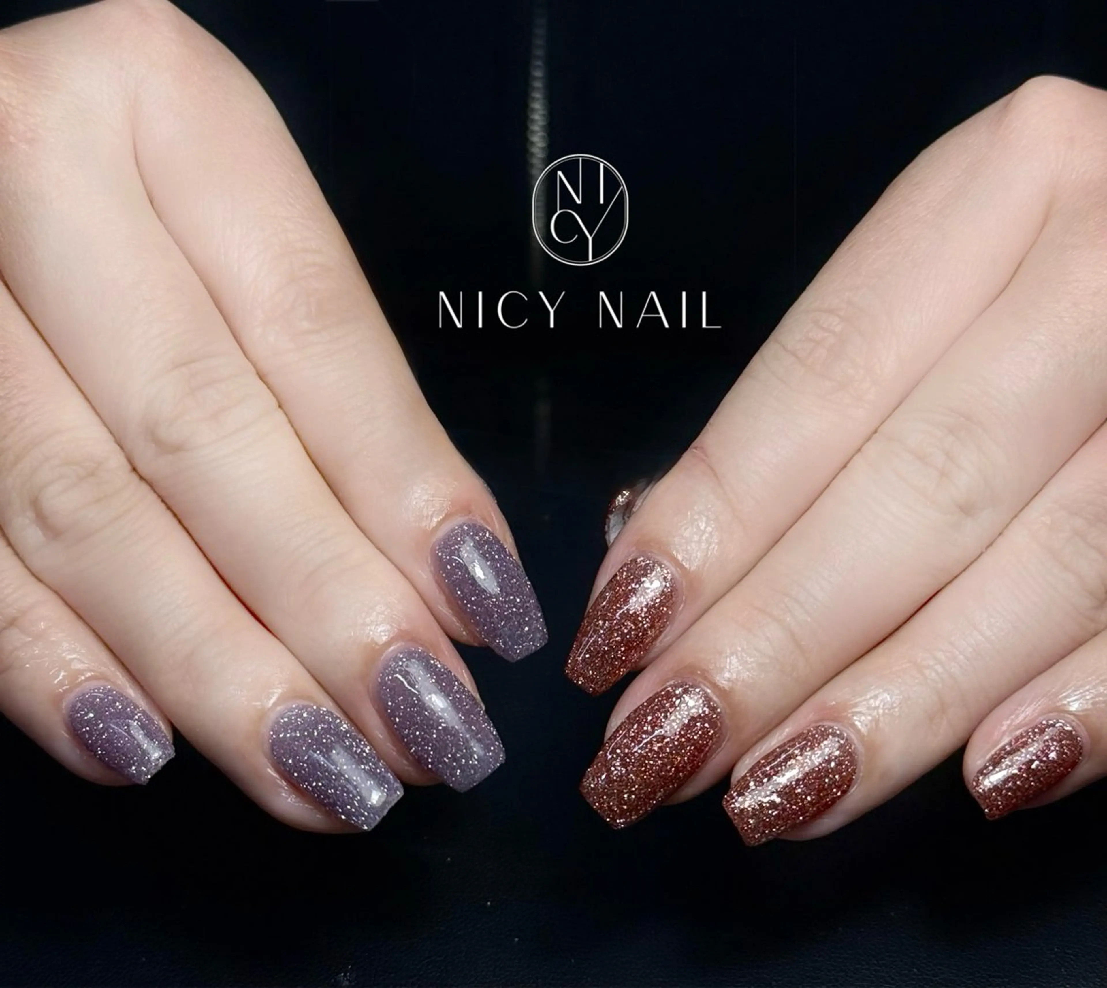 ネイル アートネイル オーロラネイル ブルー チークネイル フットネイル ハンドネイル Anna_ Nicy Nailのネイルデザイン