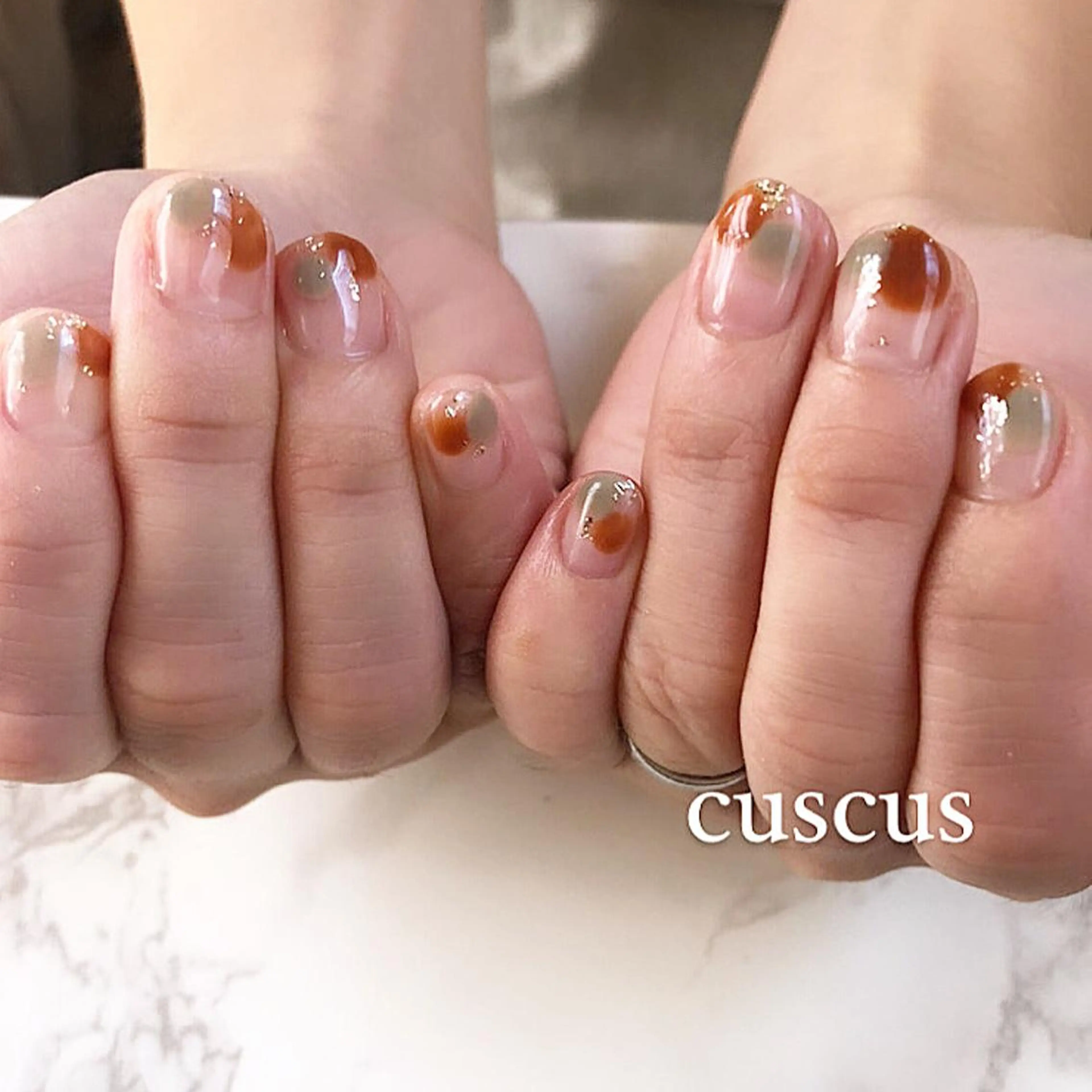 ネイル ハンドネイル ＣＵＳＣＵＳ …ｔ.akiのネイルデザイン