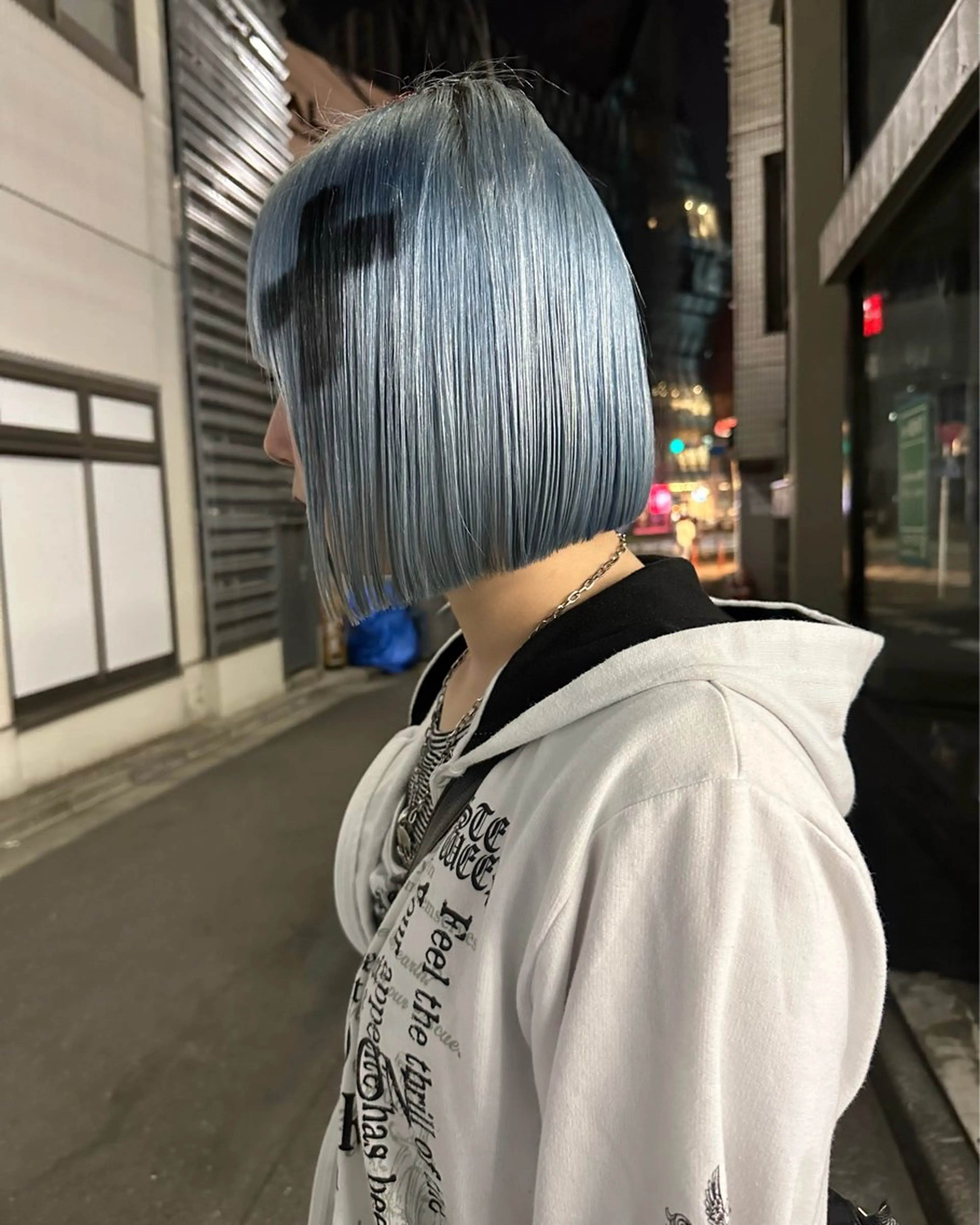 ショート ヘアカラー トリートメント Null 表参道所属・岩下昂世/ ハイトーン/デザインのヘアスタイル