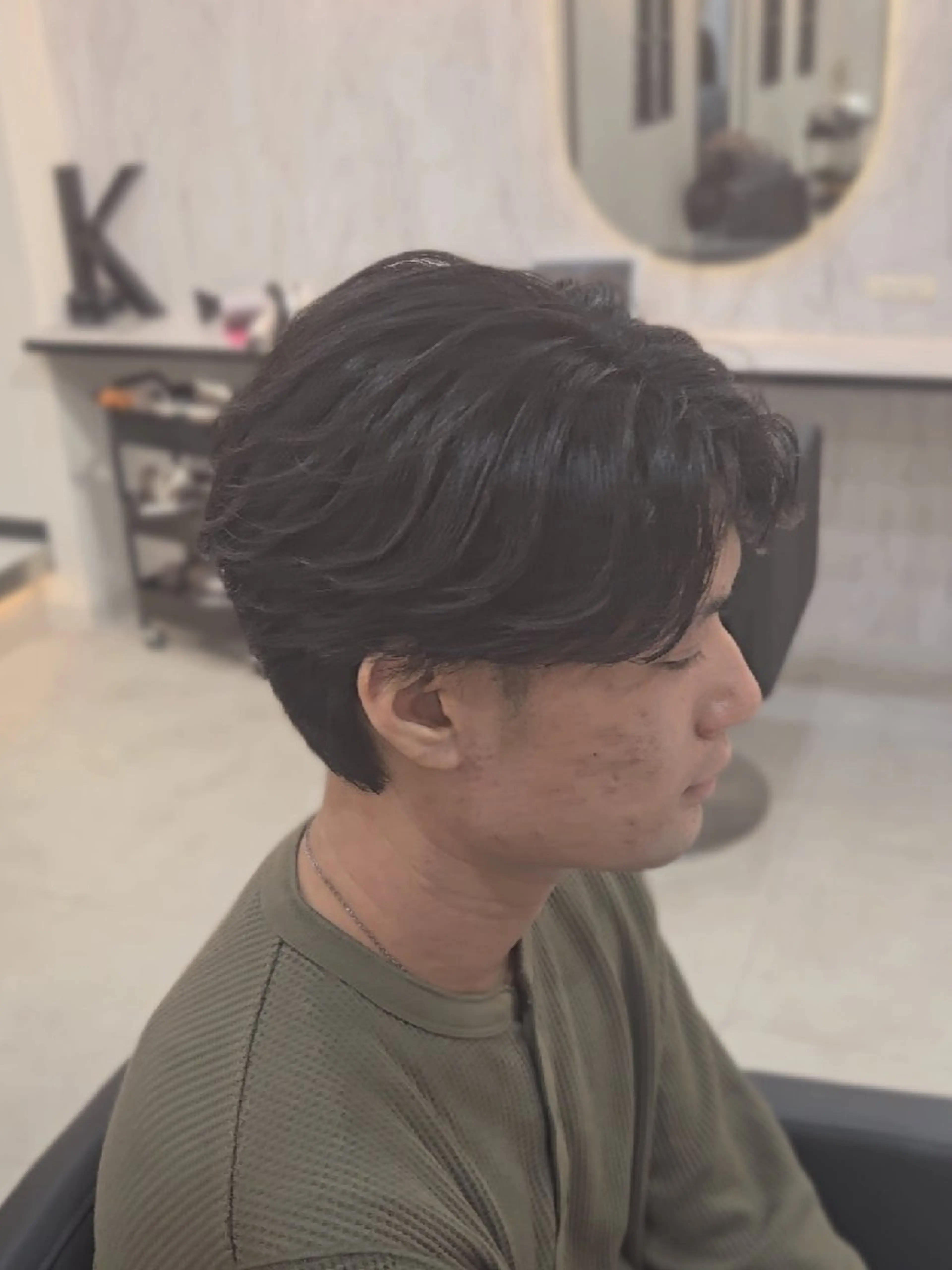 メンズ ミディアム パーマ ミディアムパーマ ダウンパーマ フェザーパーマ メンズパーマ ニュアンスパーマ Lapis 名古屋駅前店所属・LEN名古屋/パーマ 海外ヘア/メンズ特化のヘアスタイル