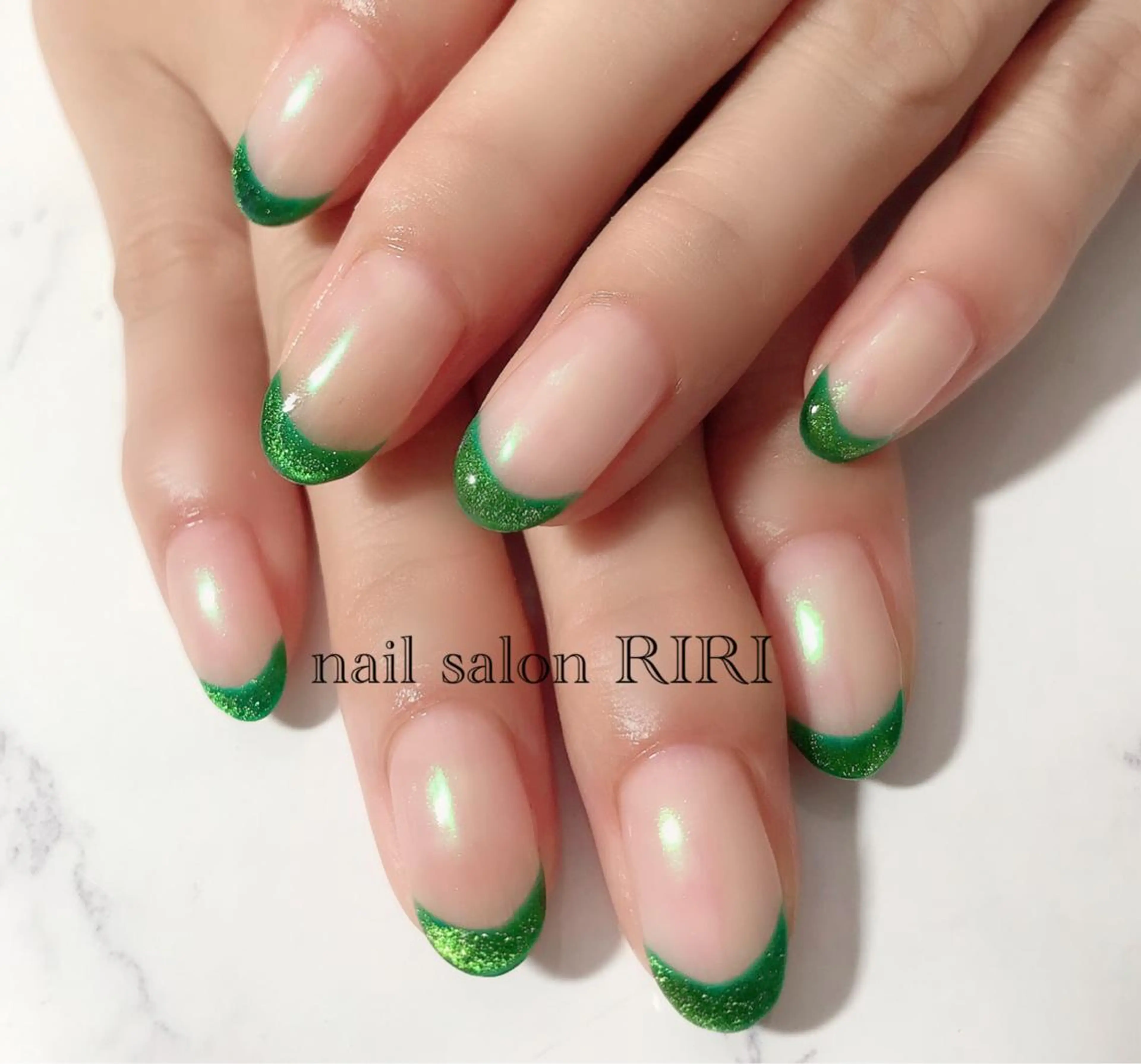 ネイル フレンチネイル マグネットネイル マグネットフレンチ private  nail  salon RIRI所属・RIRI リリのネイルデザイン