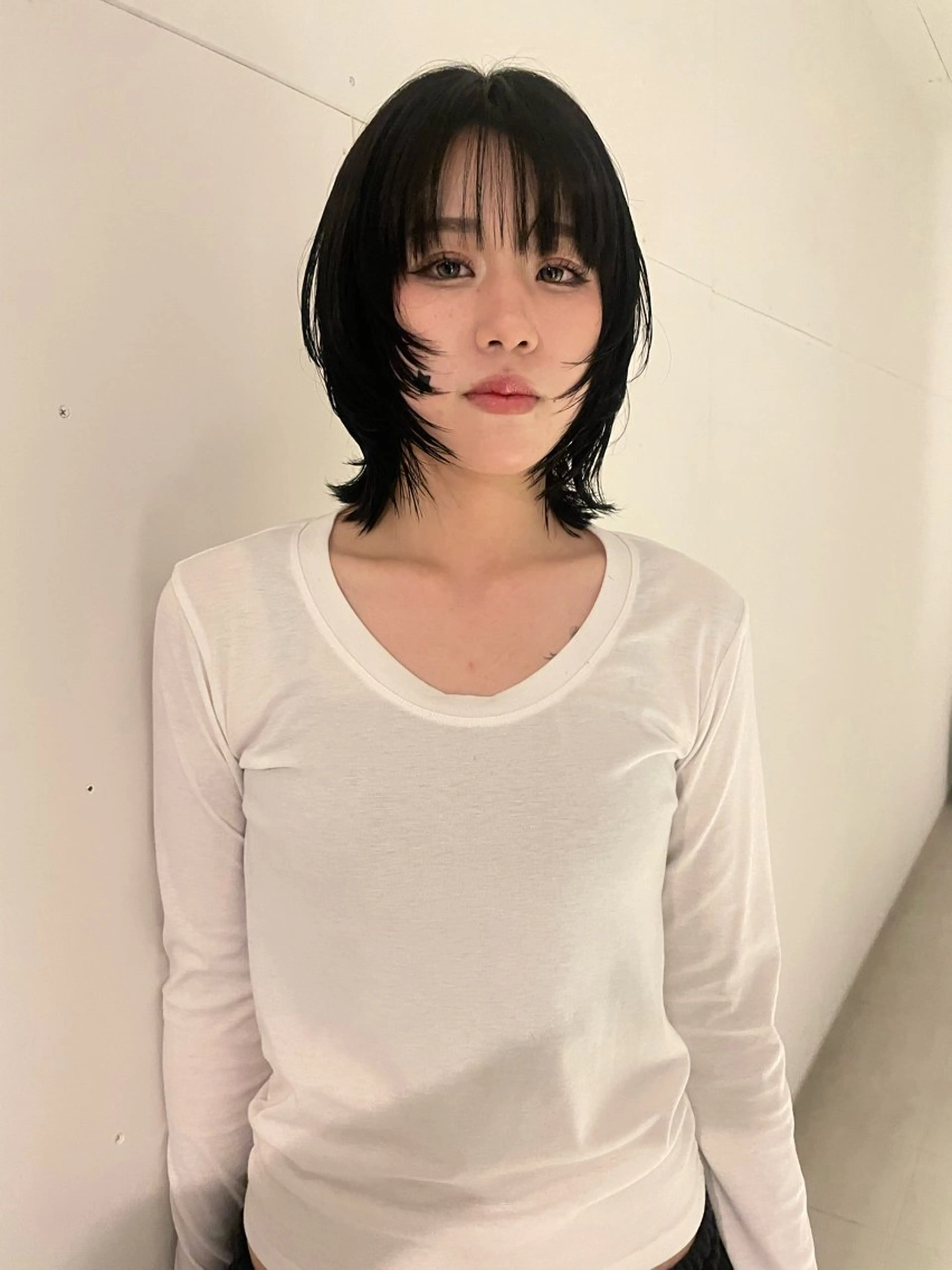 ミディアム カット 前田 海耀のヘアスタイル