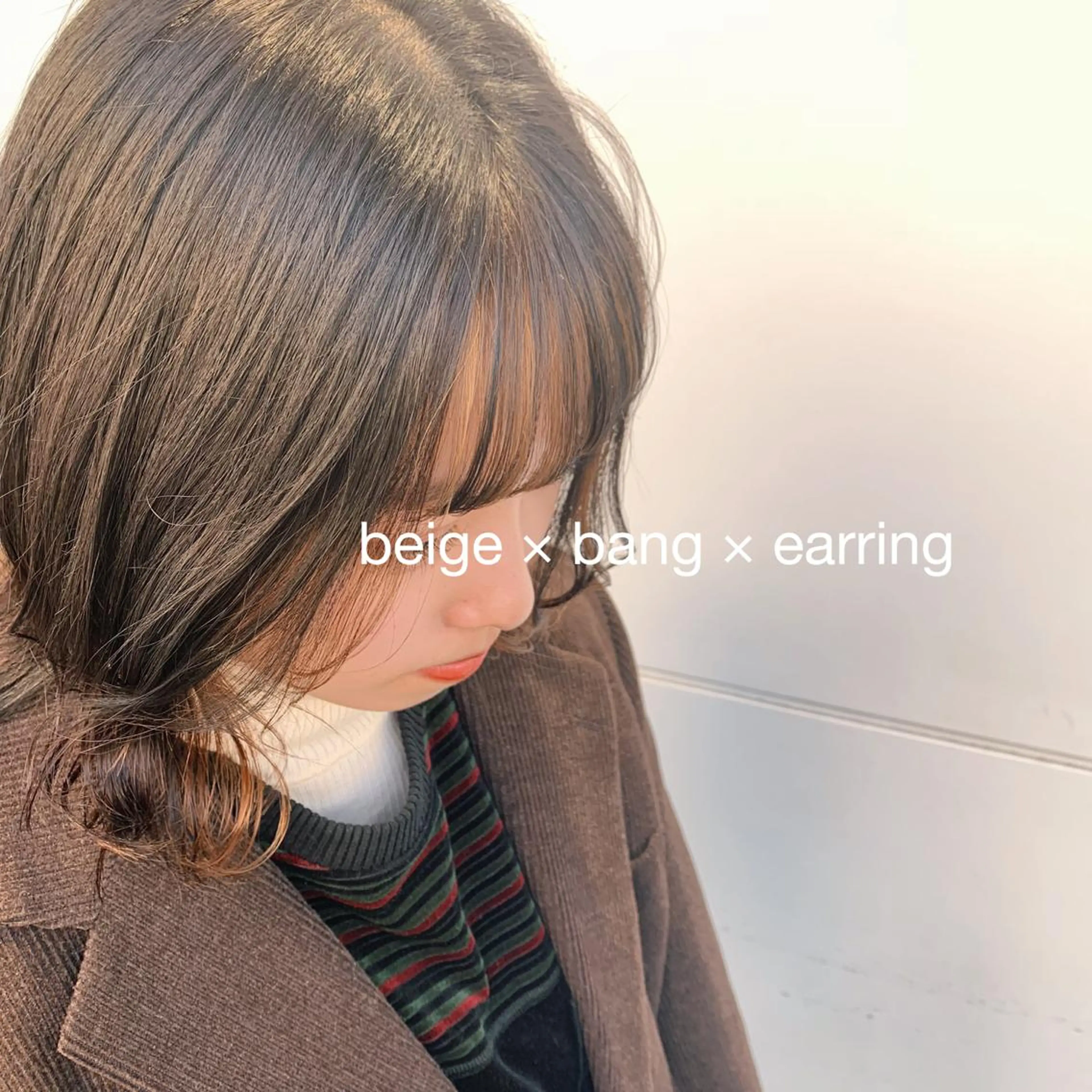 ミディアム カラー RINA🧤 デザインとボブのヘアスタイル