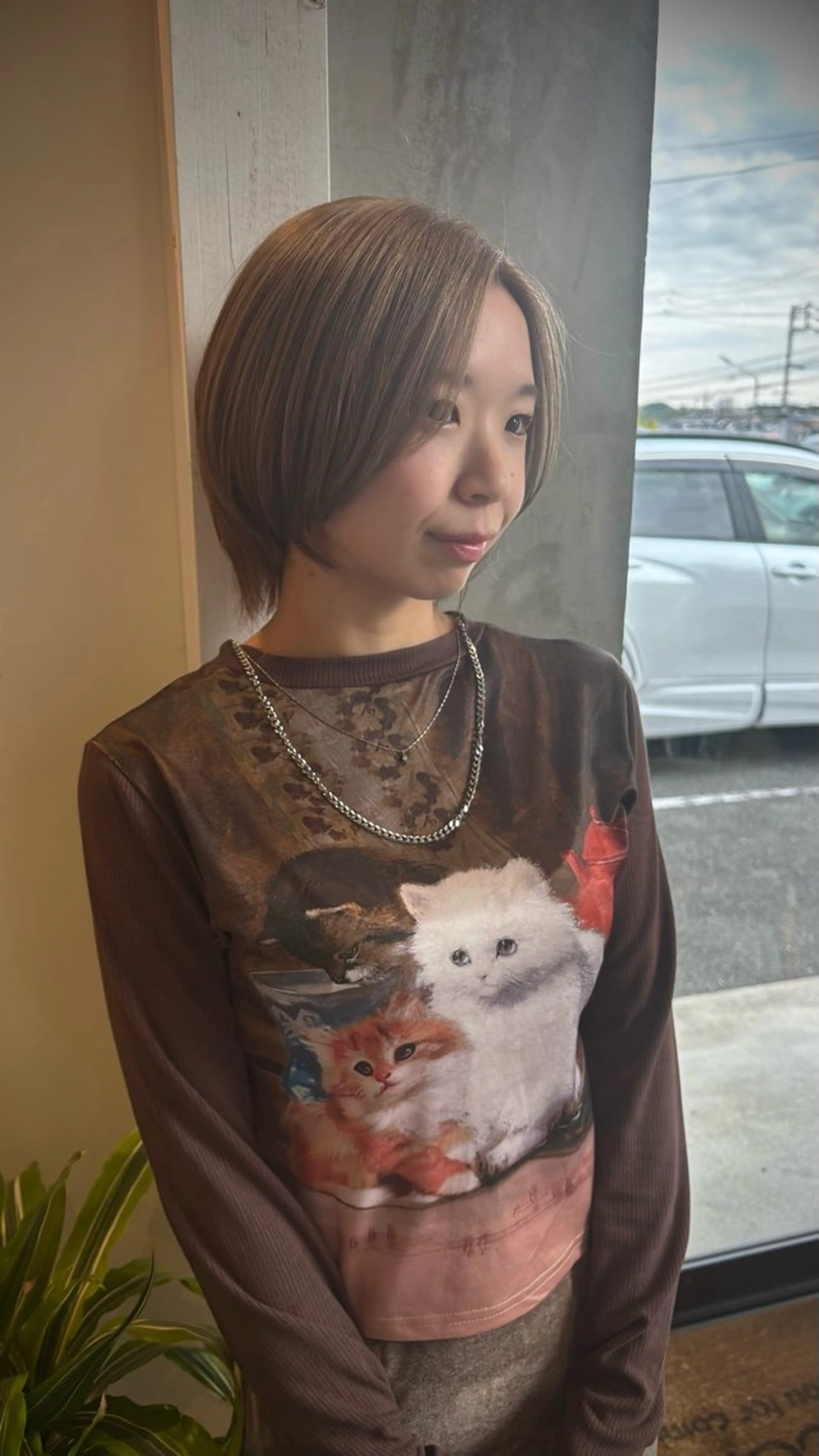 ミディアム カット mata-L23 かのんのヘアスタイル