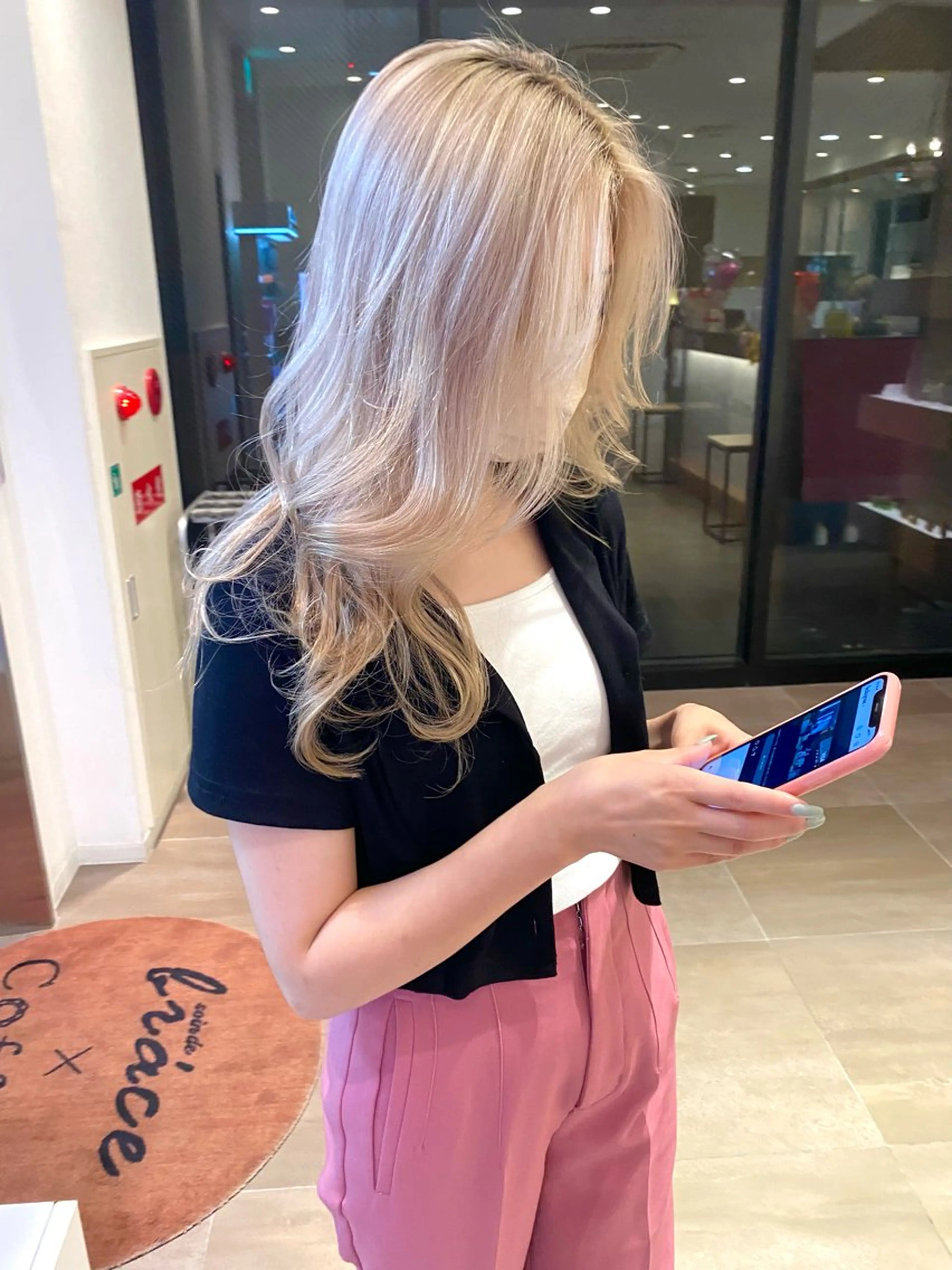 ロング 💎【髪質改善カラー 艶髪×縮毛矯正】💎のヘアスタイル