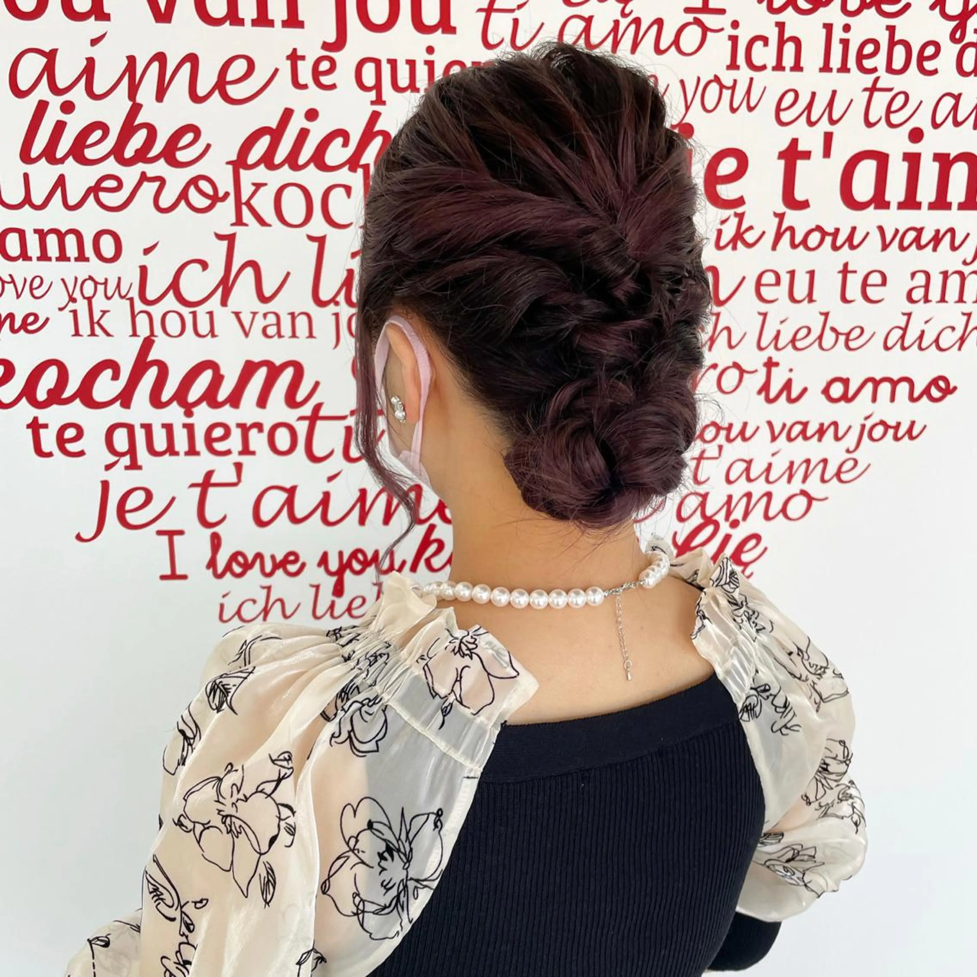 ヘアセット(アップスタイル＊ハーフアップ＊編みおろし等)の写真