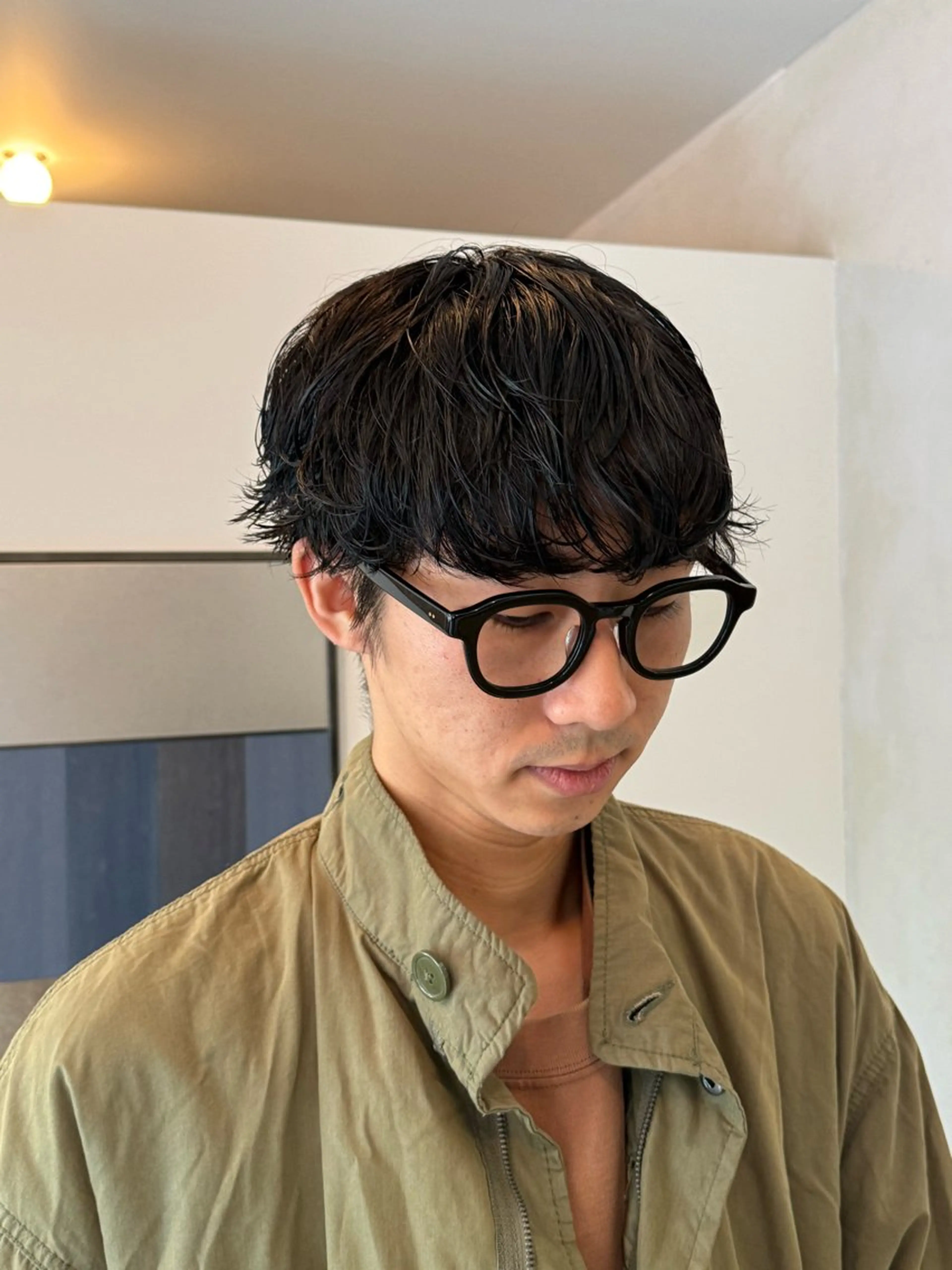 パーマ メンズ メンズパーマ UNFEIGNED02所属・カイ/名古屋・伏見 カットモデルのヘアスタイル