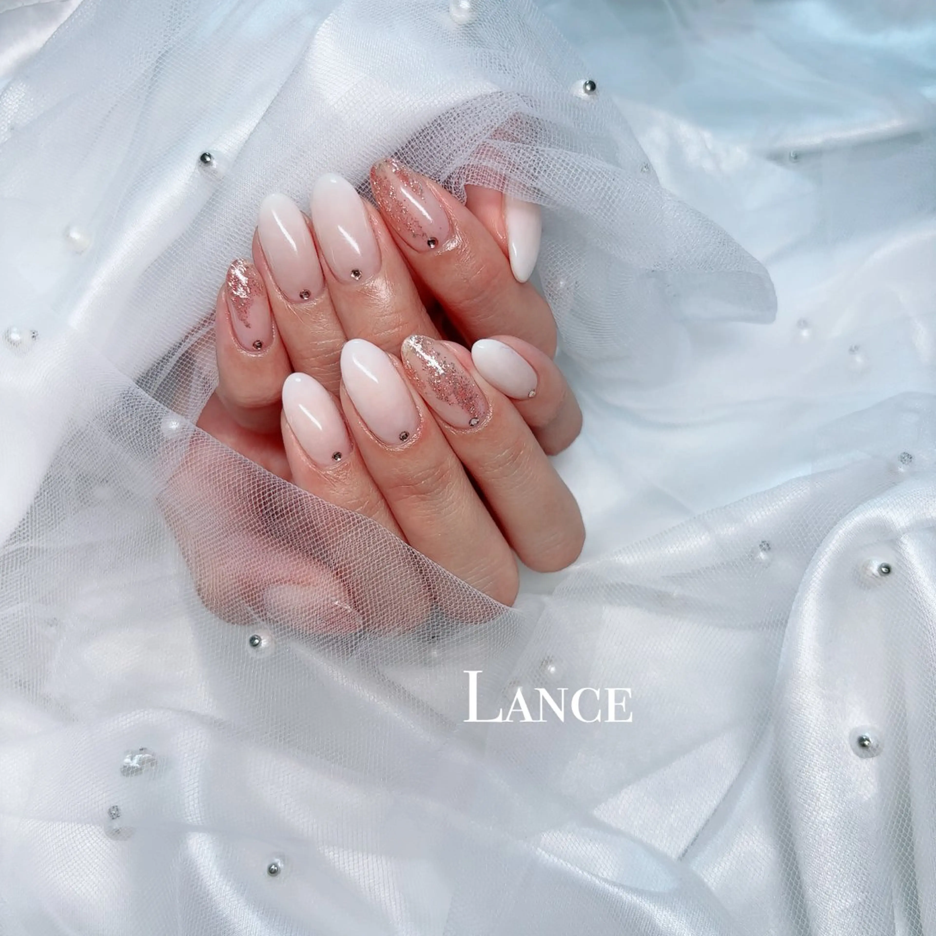 ネイル オーロラネイル フットネイル 韓国ネイル ラメ(グリッター) マグネットネイル ハンドネイル Lance nailのネイルデザイン