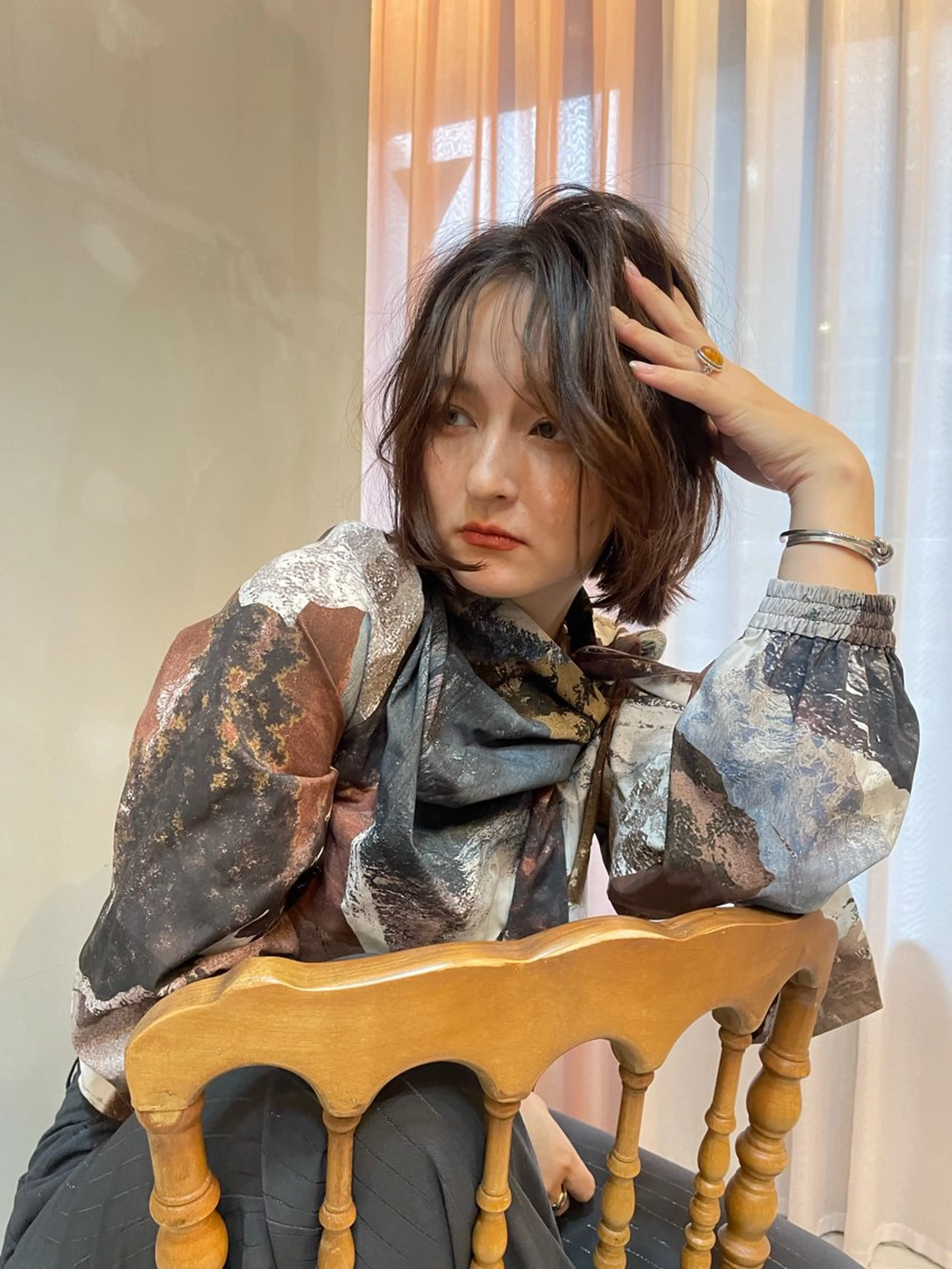 ショート カラー ショート/ボブ専門 宮脇美奈/南船場のヘアスタイル