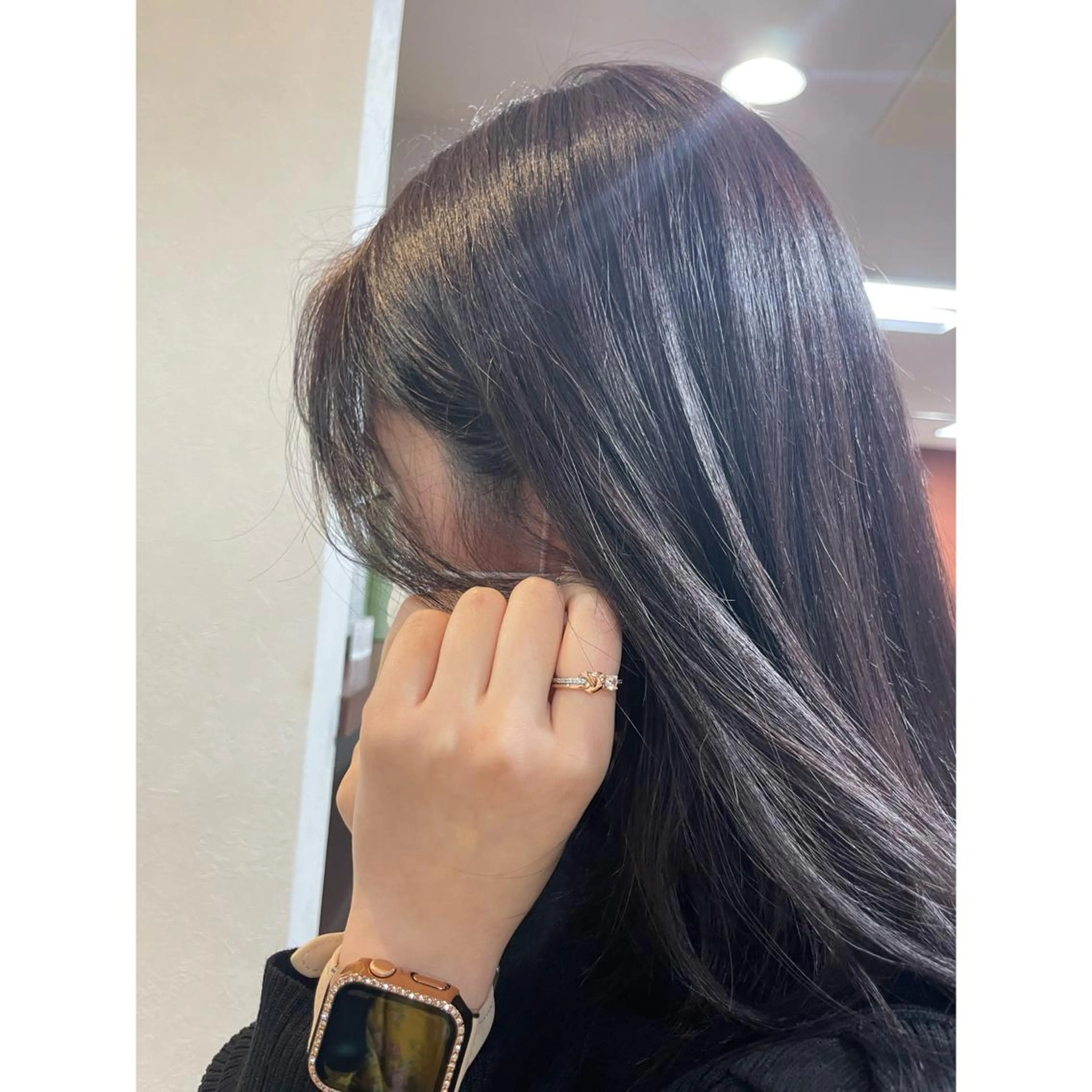 カラー ブラウンカラー レッドカラー カット ヘアカラー トリートメント 相原 百華のヘアスタイル