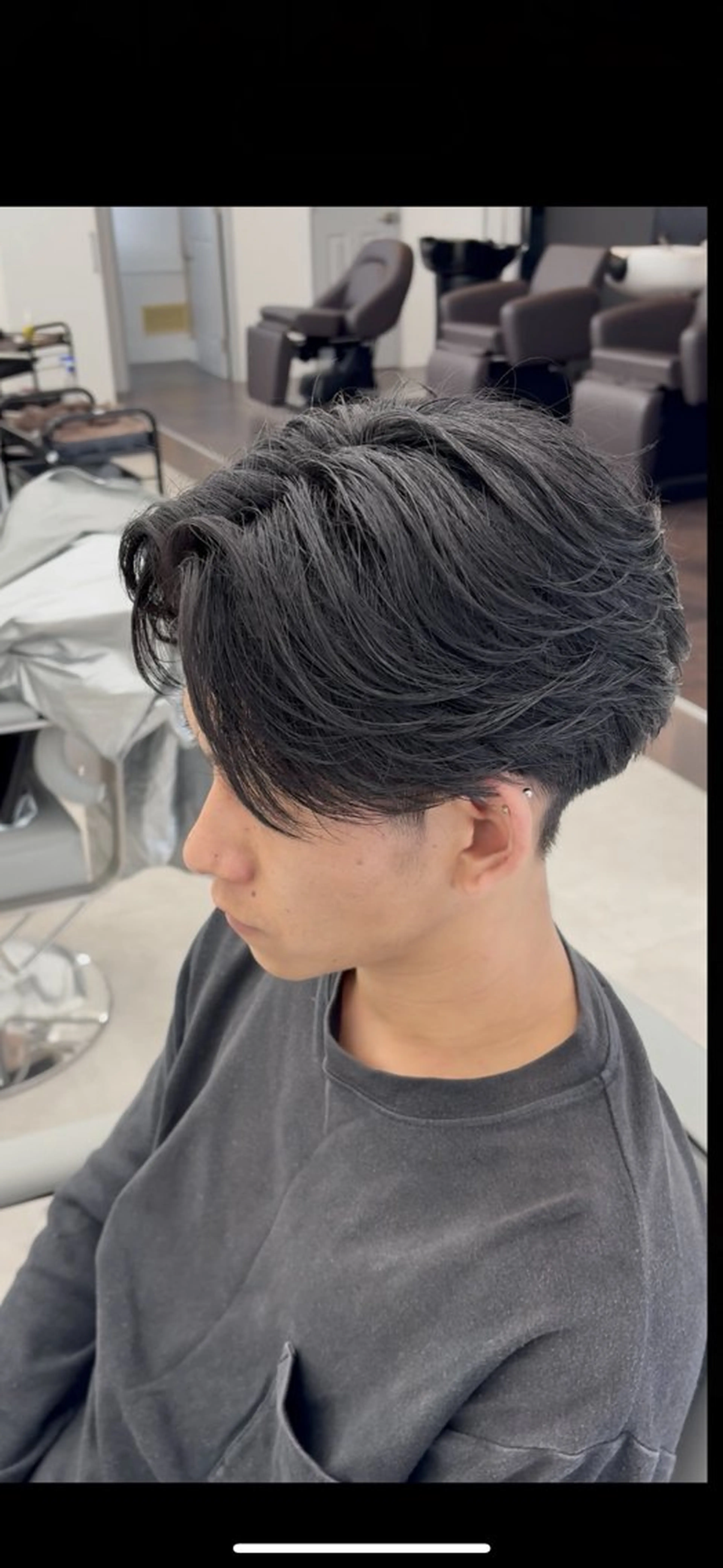 ショート メンズ メンズパーマ カット パーマ トリートメント 佐竹 兜のヘアスタイル