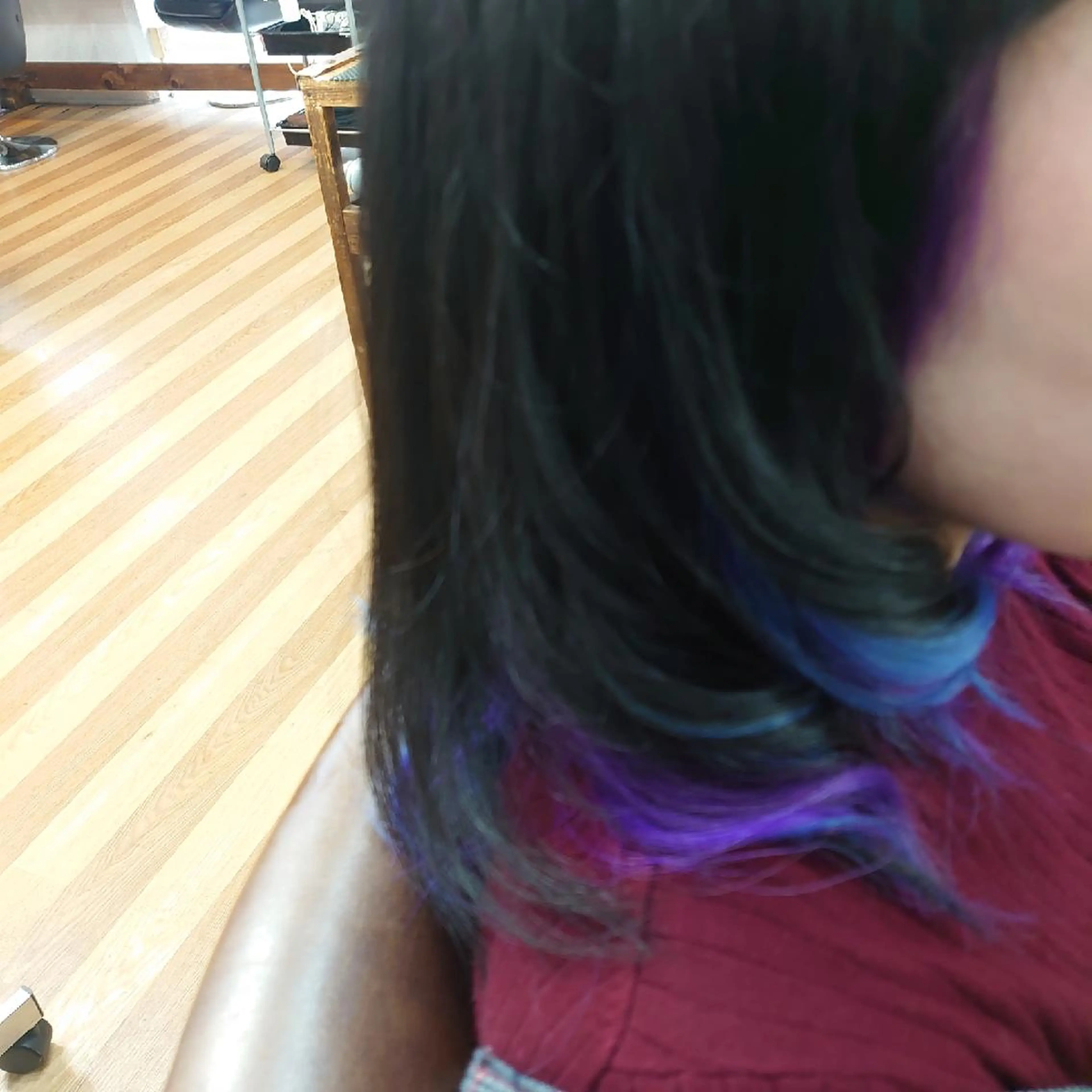 カラー ブルーカラー インナーカラー 中村 恵二のヘアスタイル