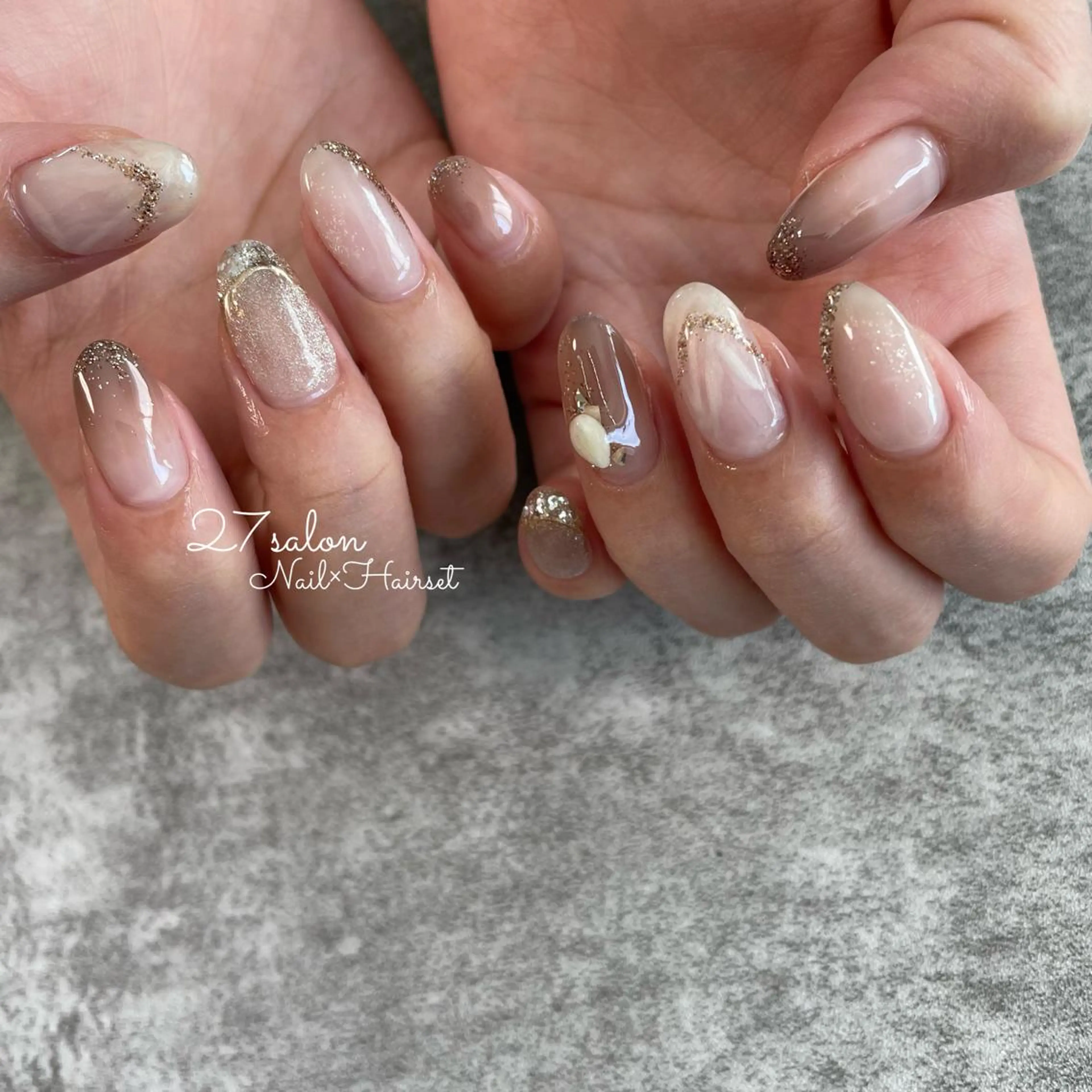 ネイル ニュアンスネイル 27salon yuinaのネイルデザイン